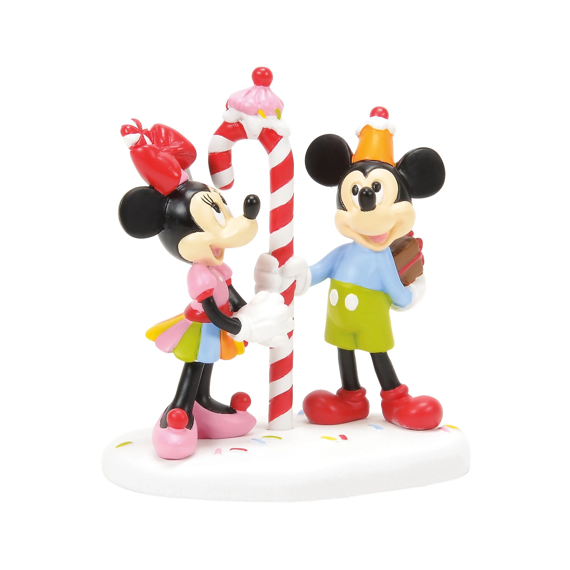 Mickey and Minnie Share a Treat - Disney Village by D56 - Image 5