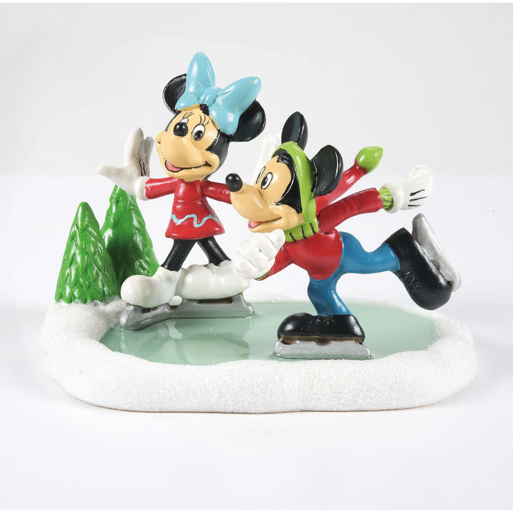 Mickey & Minnie Skating - Disney Village by D56 - Image 4
