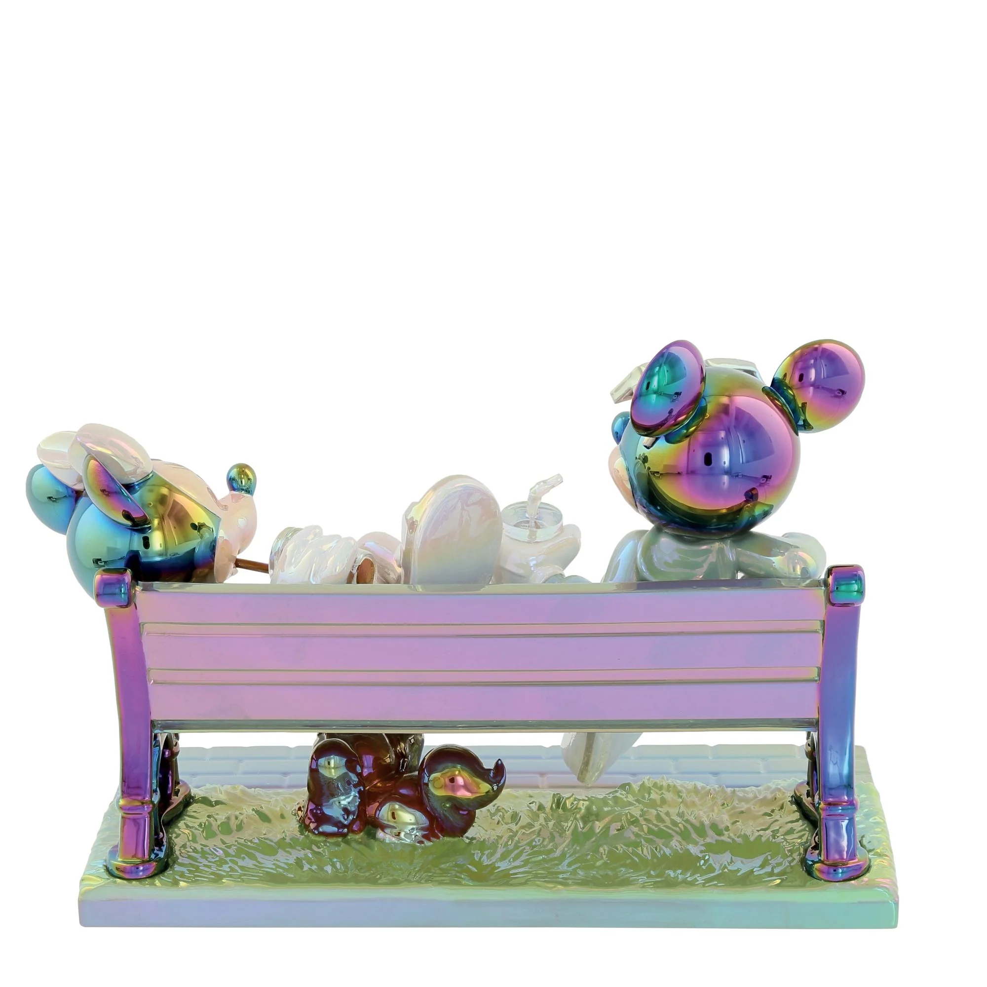 Mickey & Minnie on a Bench Figurine by Disney Showcase - Image 2