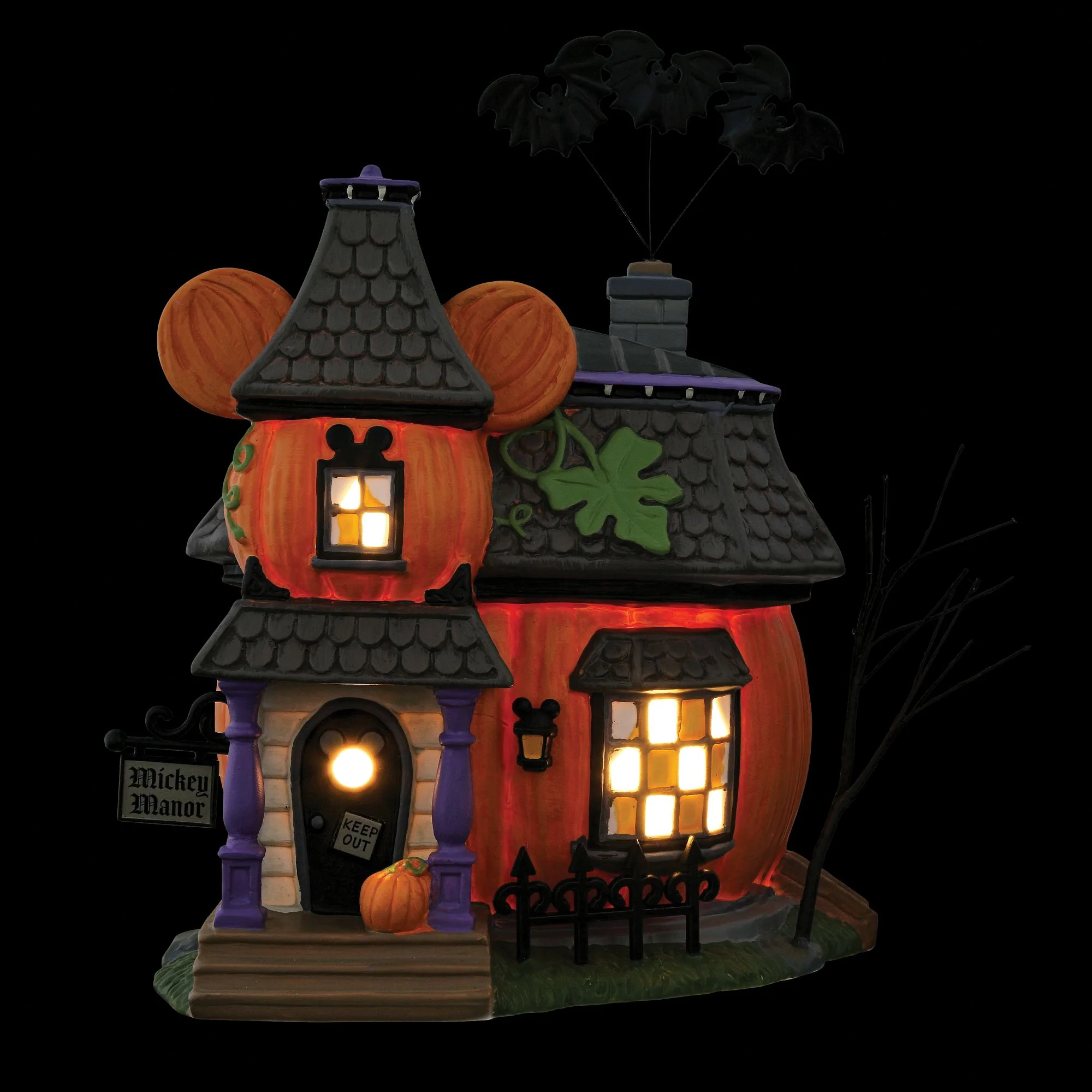 Mickey Mouse's Pumpkin Manor - Disney Village by D56 - Image 2