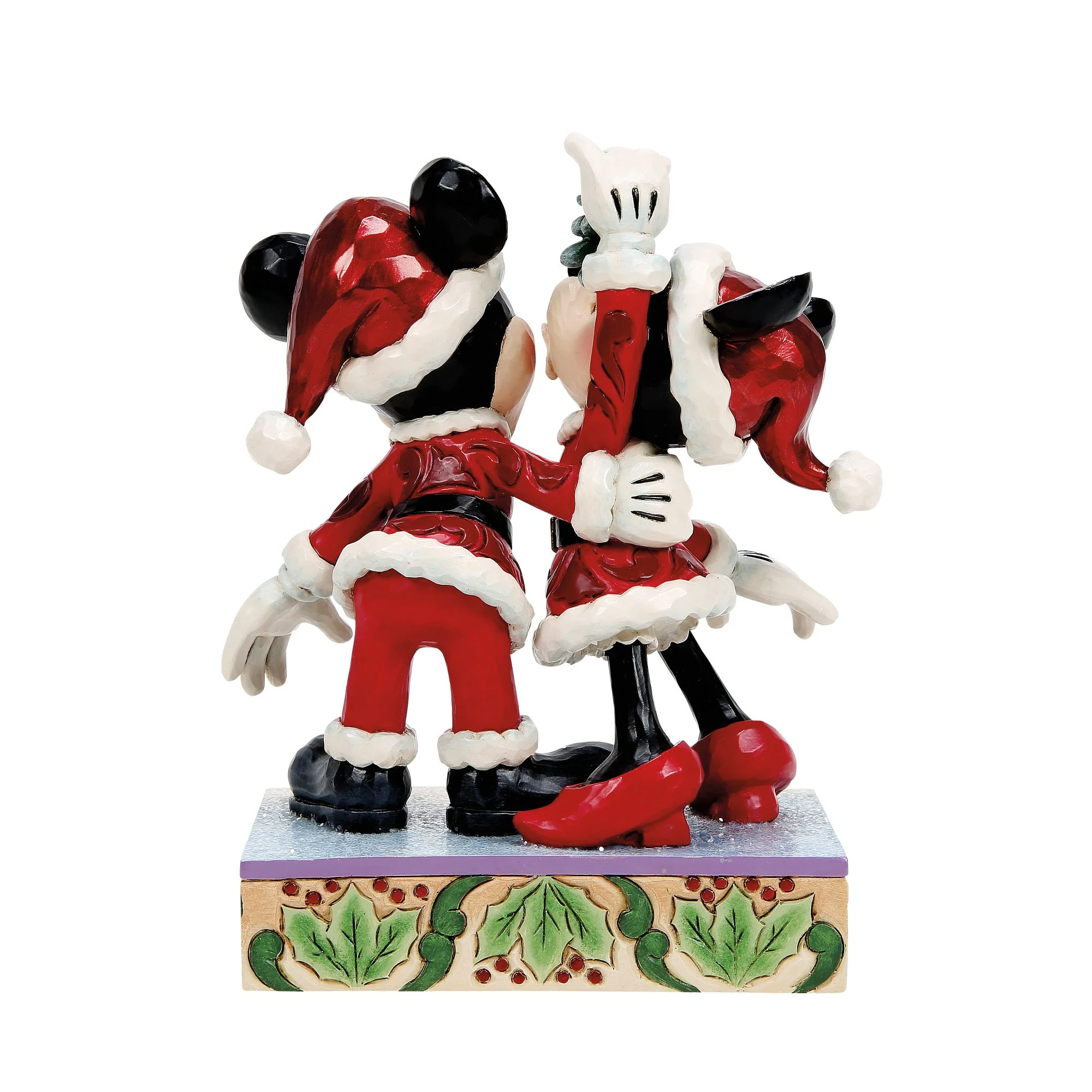 Mistletoe Moments (Mickey and Minnie Mistletoe Figurine) - Image 3
