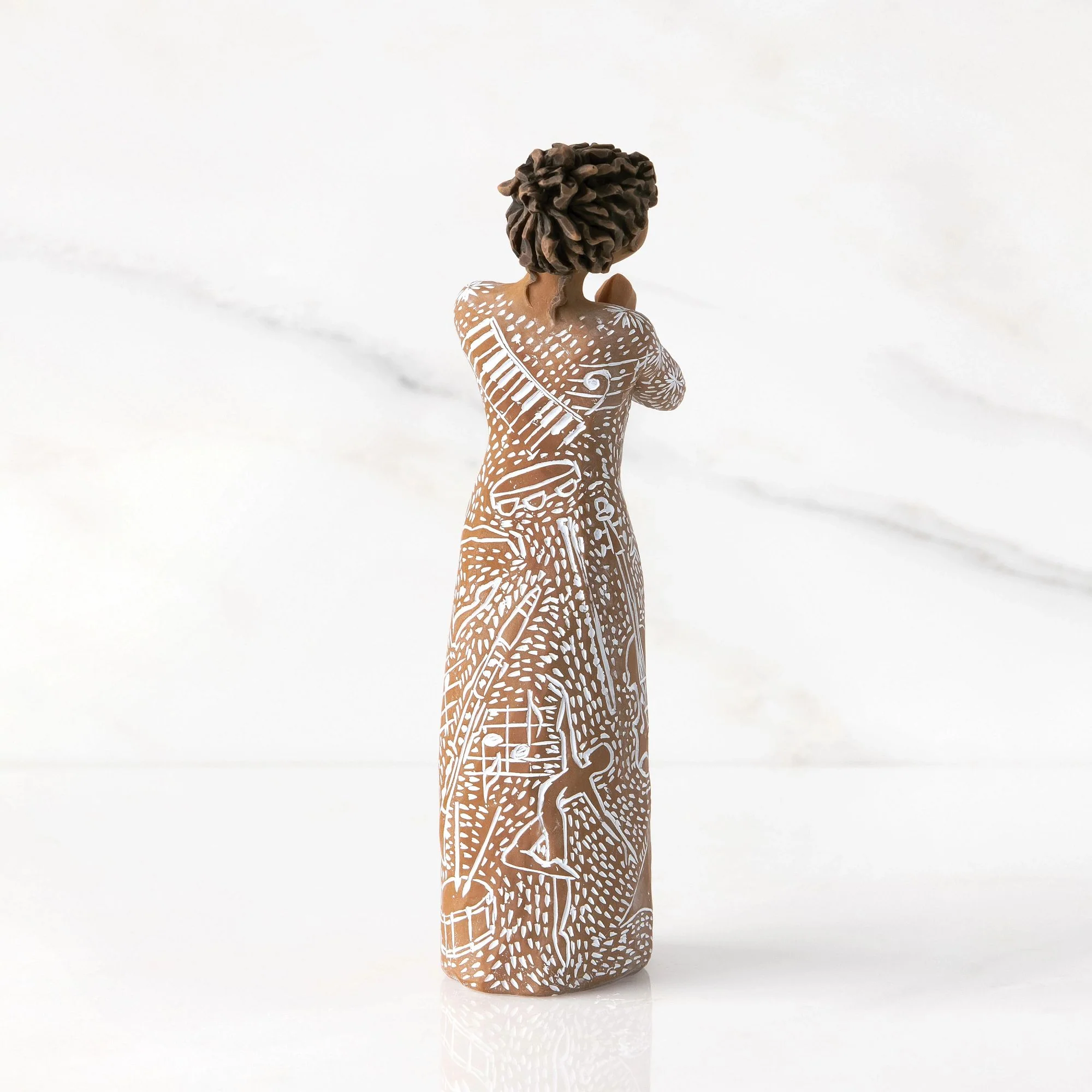 Music Speaks Figurine (darker skin and hair) by Willow Tree - Image 3