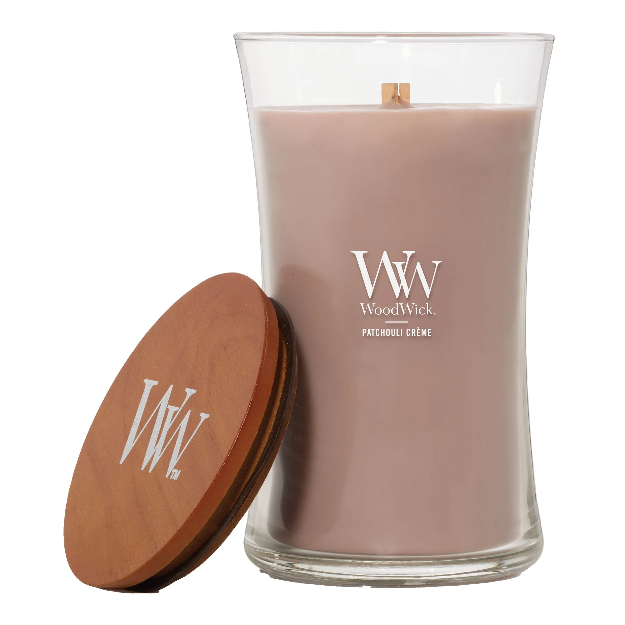 Patchouli Creme Large Hourglas by WoodWick - Image 6