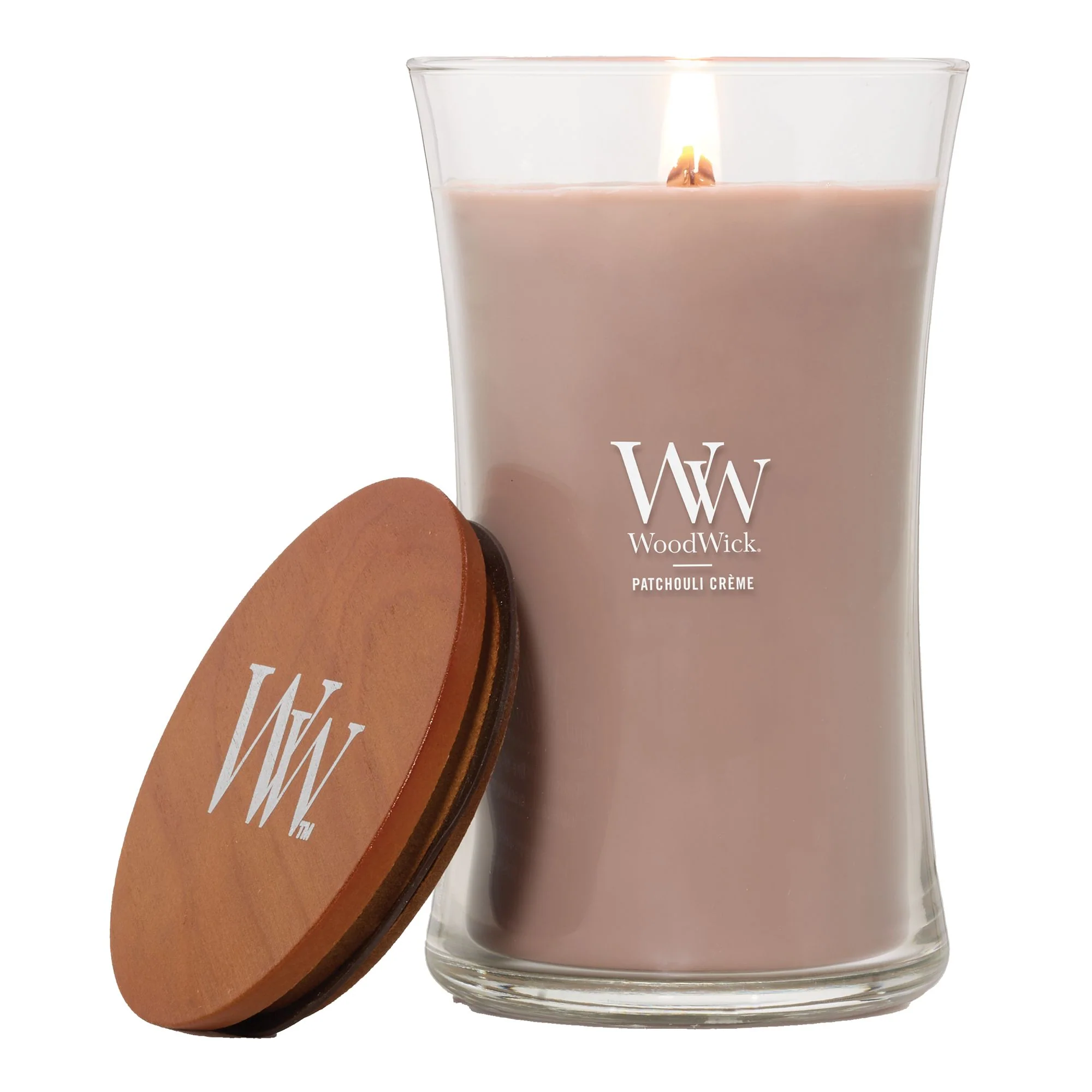 Patchouli Creme Large Hourglas by WoodWick - Image 8