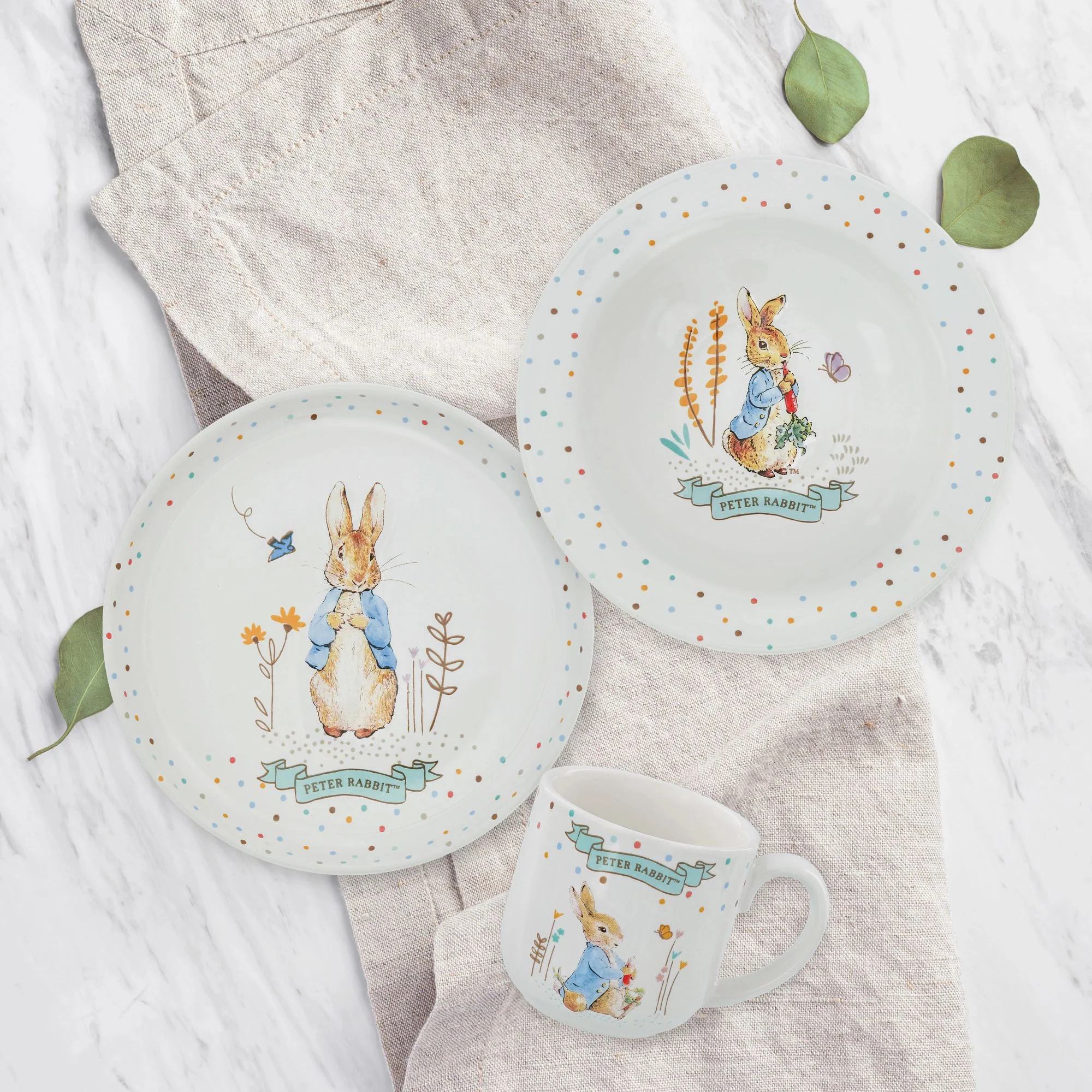 Peter Rabbit 3 Piece Ceramic Dinner Set - Image 10