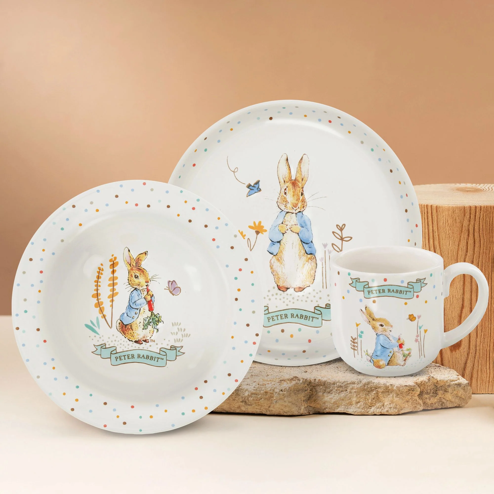 Peter Rabbit 3 Piece Ceramic Dinner Set - Image 9