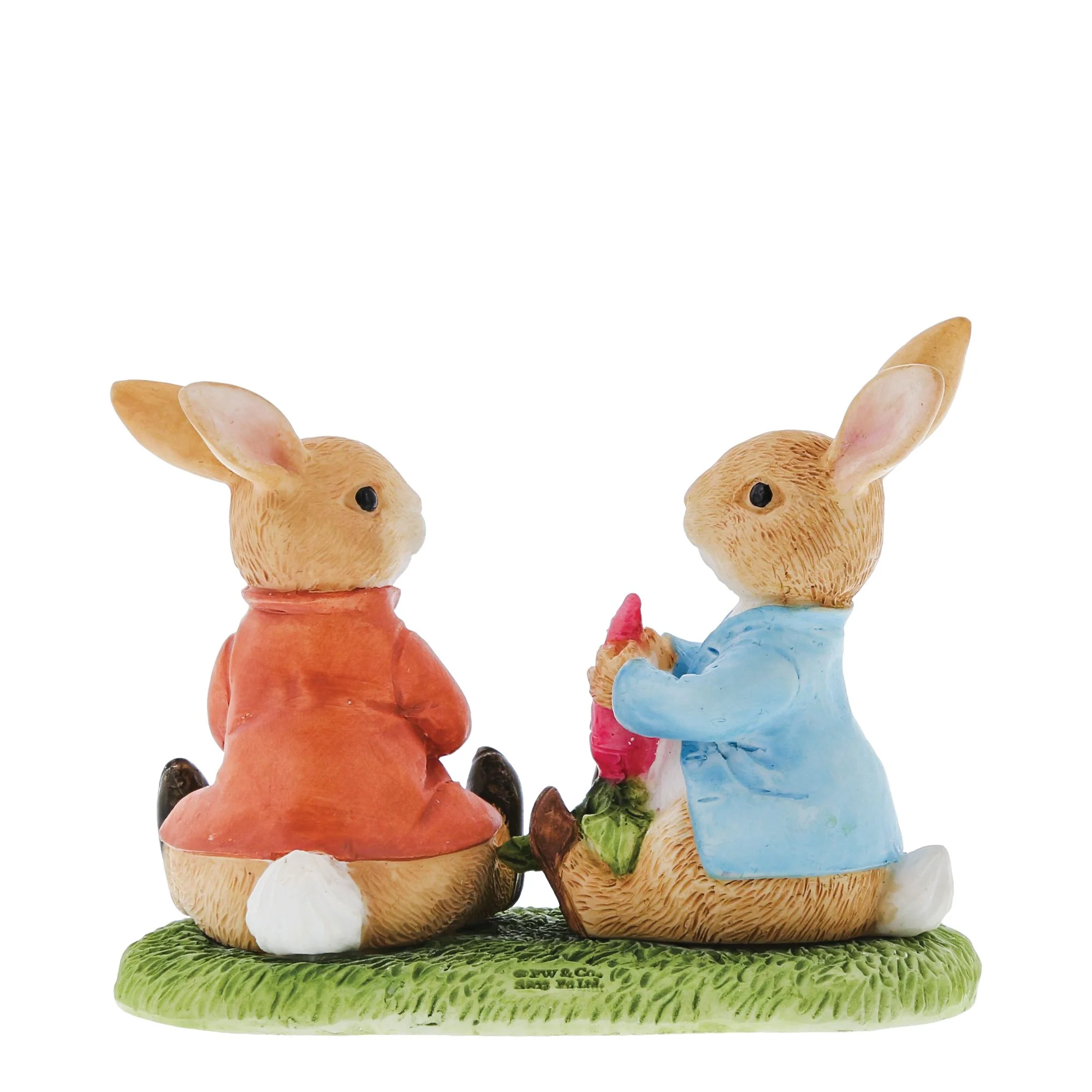 Peter Rabbit & Benjamin Eating Vegetables Figurine - Image 2