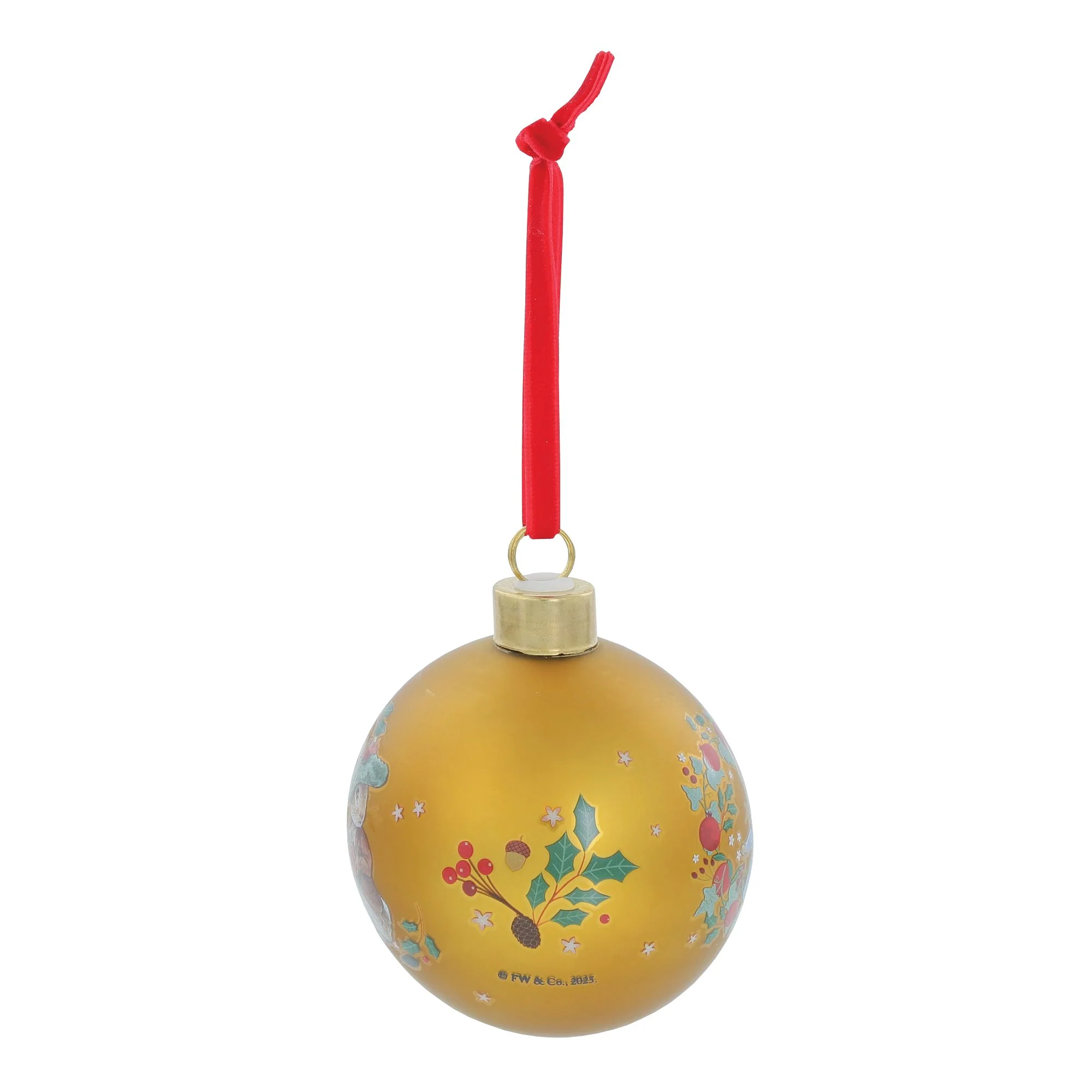 Peter Rabbit Gold Festive Bauble - Image 4