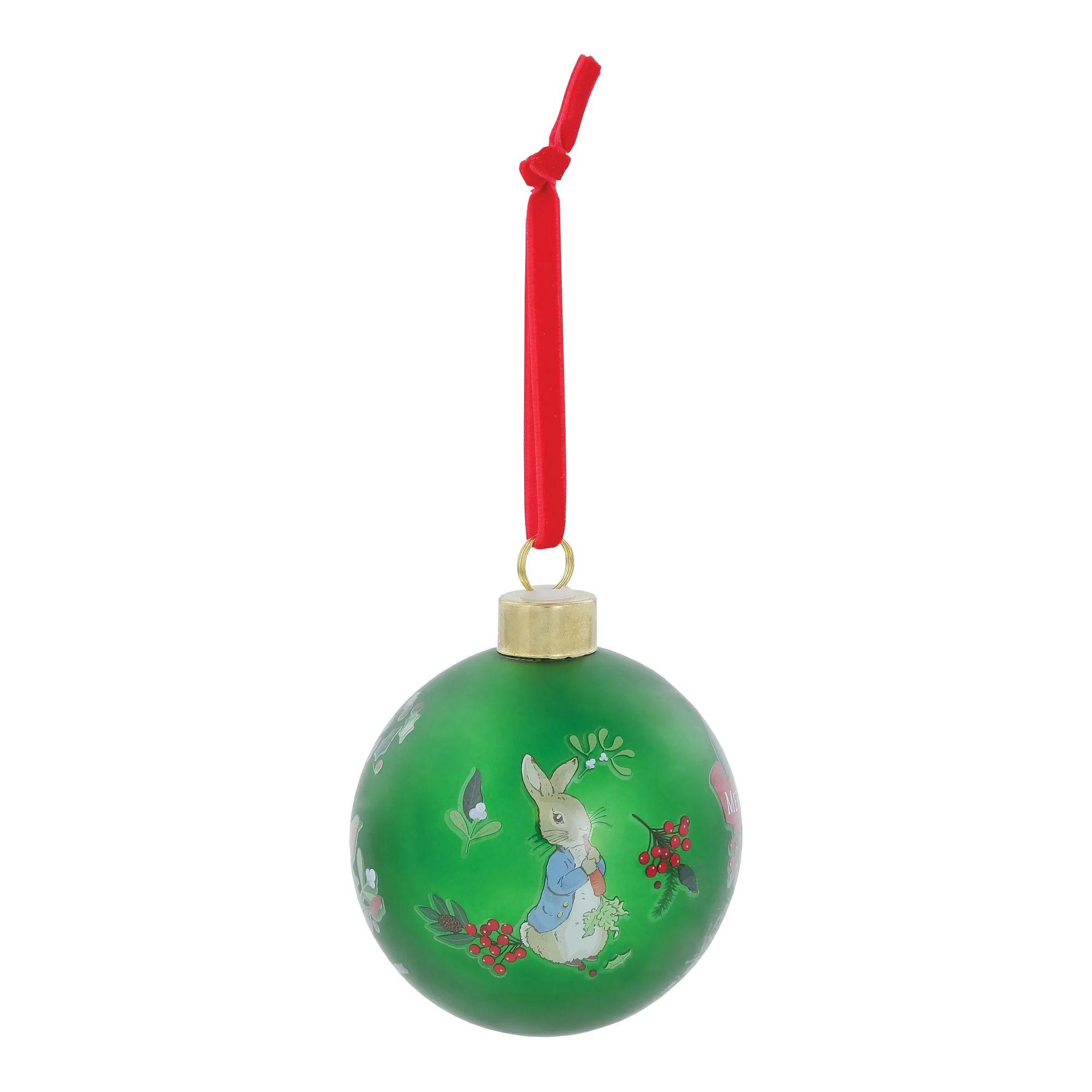 Peter Rabbit Green Festive Bauble - Image 3