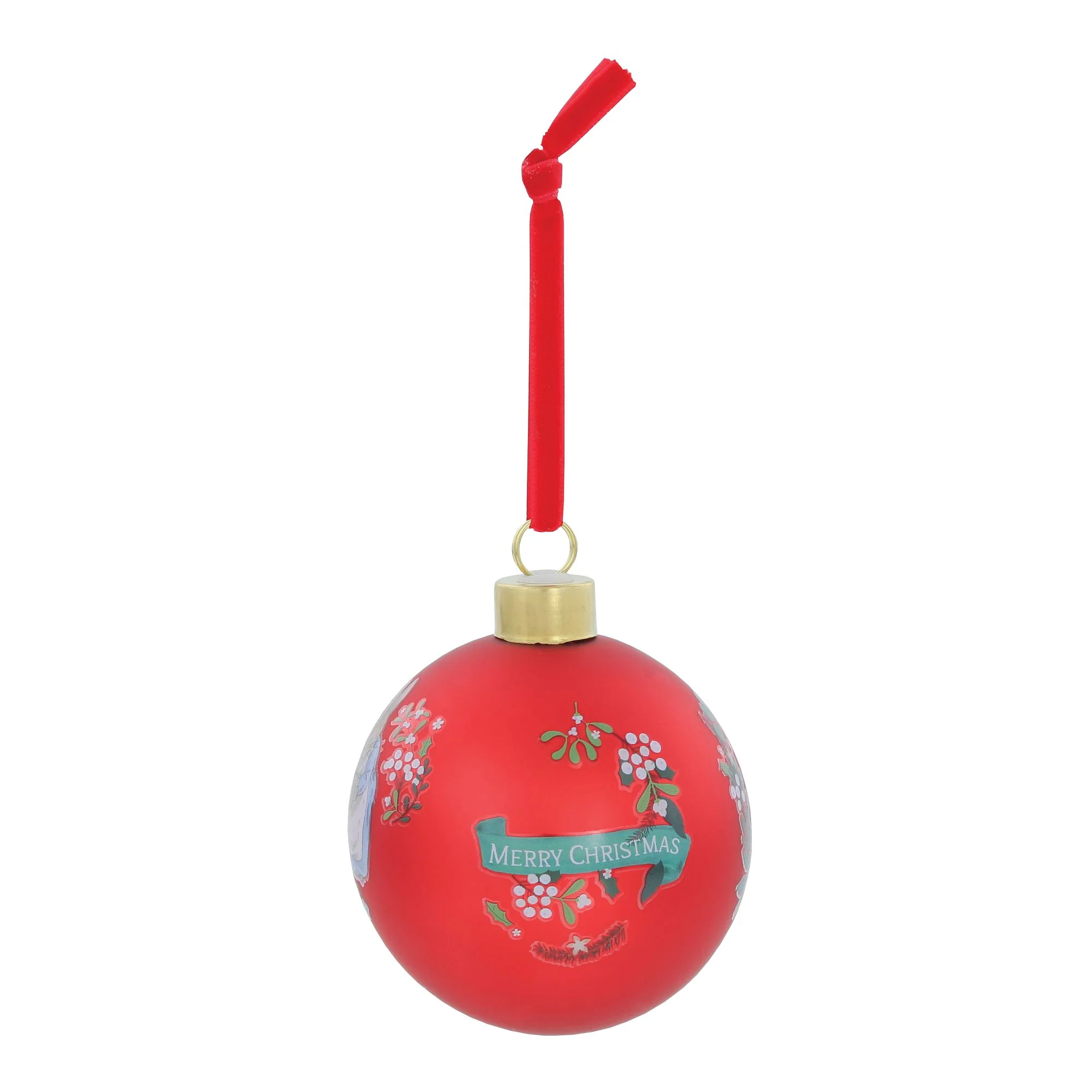 Peter Rabbit Red Festive Bauble - Image 2