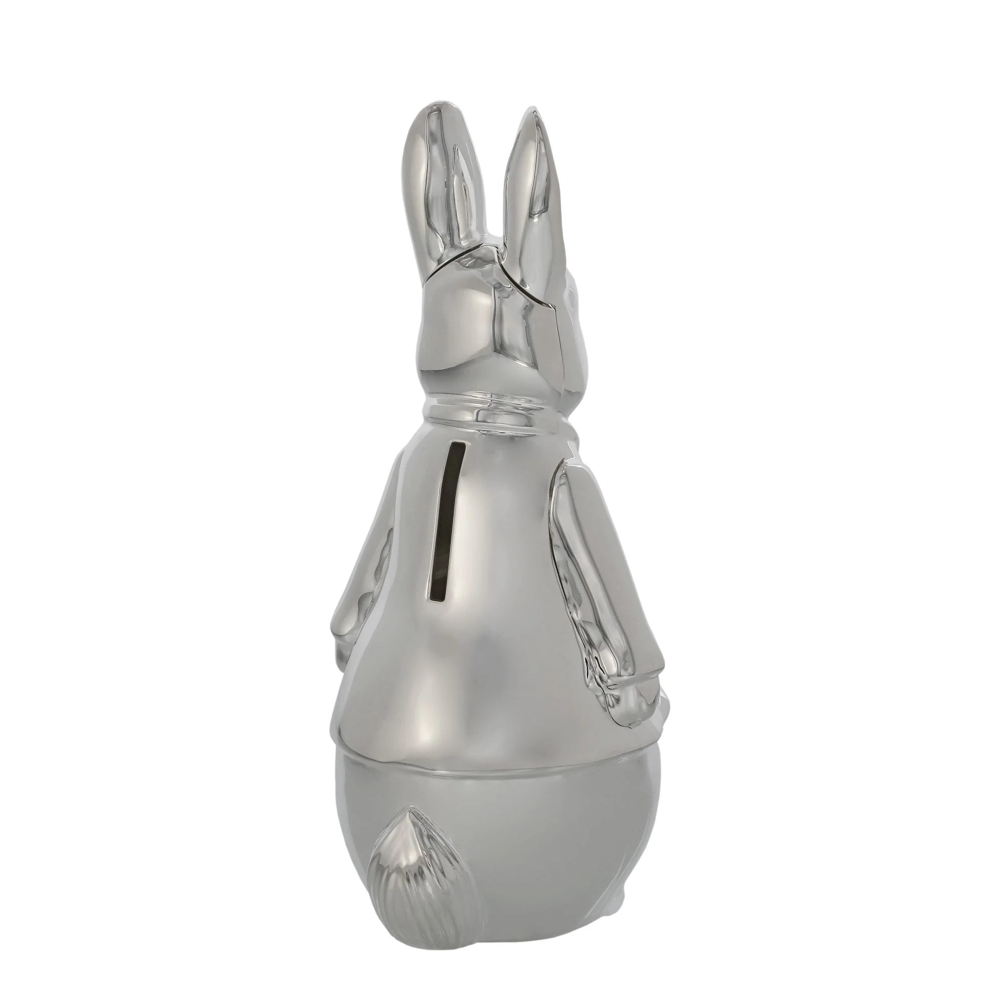 Peter Rabbit Silver Plated Sculpted Money Bank - Image 3