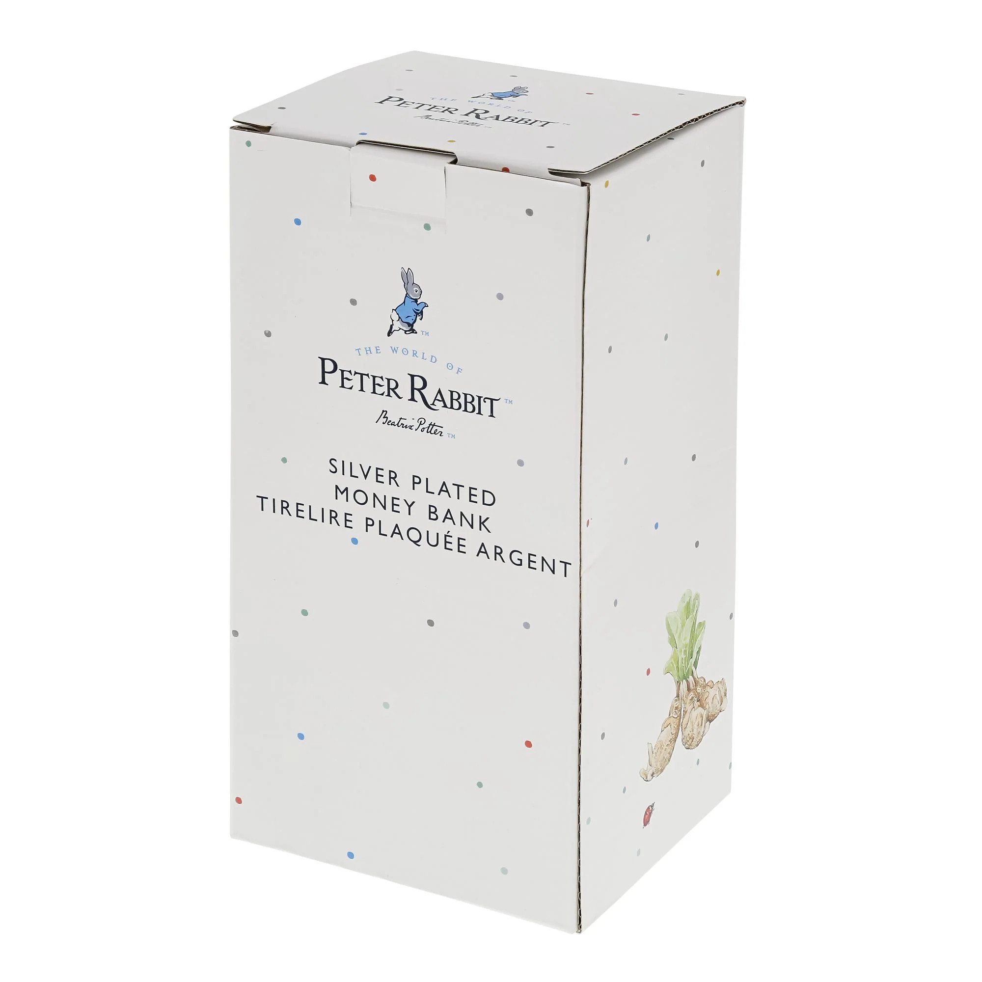 Peter Rabbit Silver Plated Sculpted Money Bank - Image 5
