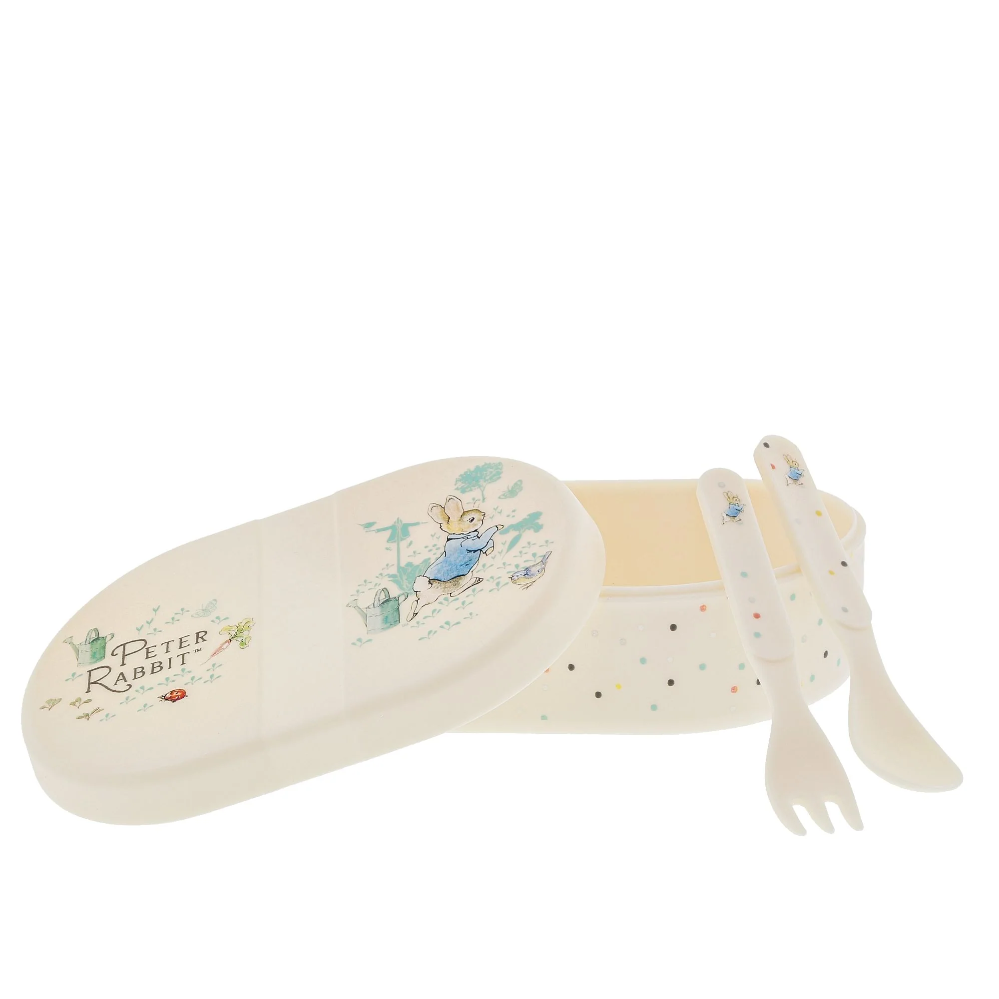 Peter Rabbit Snack Box with Cutlery Set by Beatrix Potter - Image 5