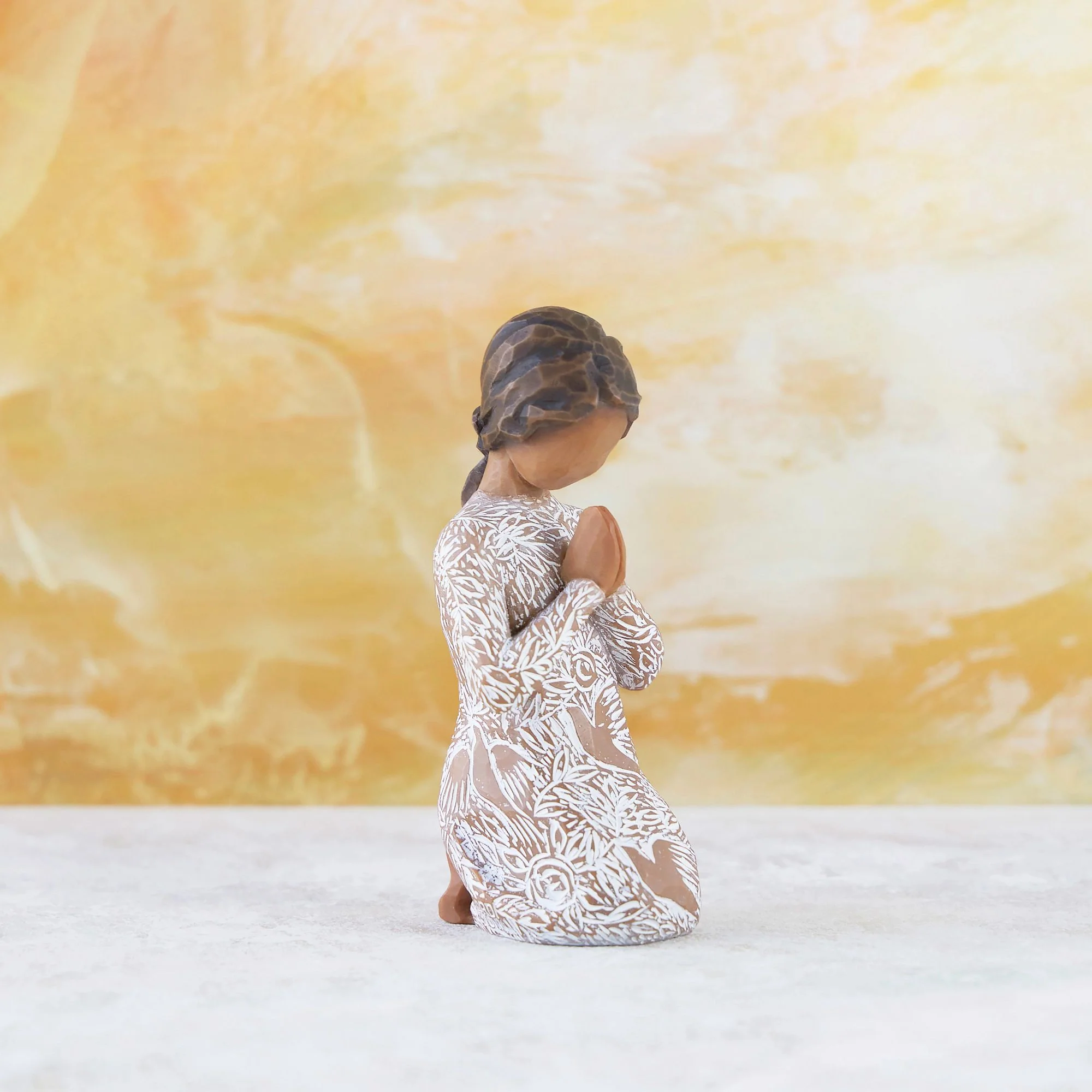 Prayer of Peace (Darker Skin and Hair) by Willow Tree - Image 2