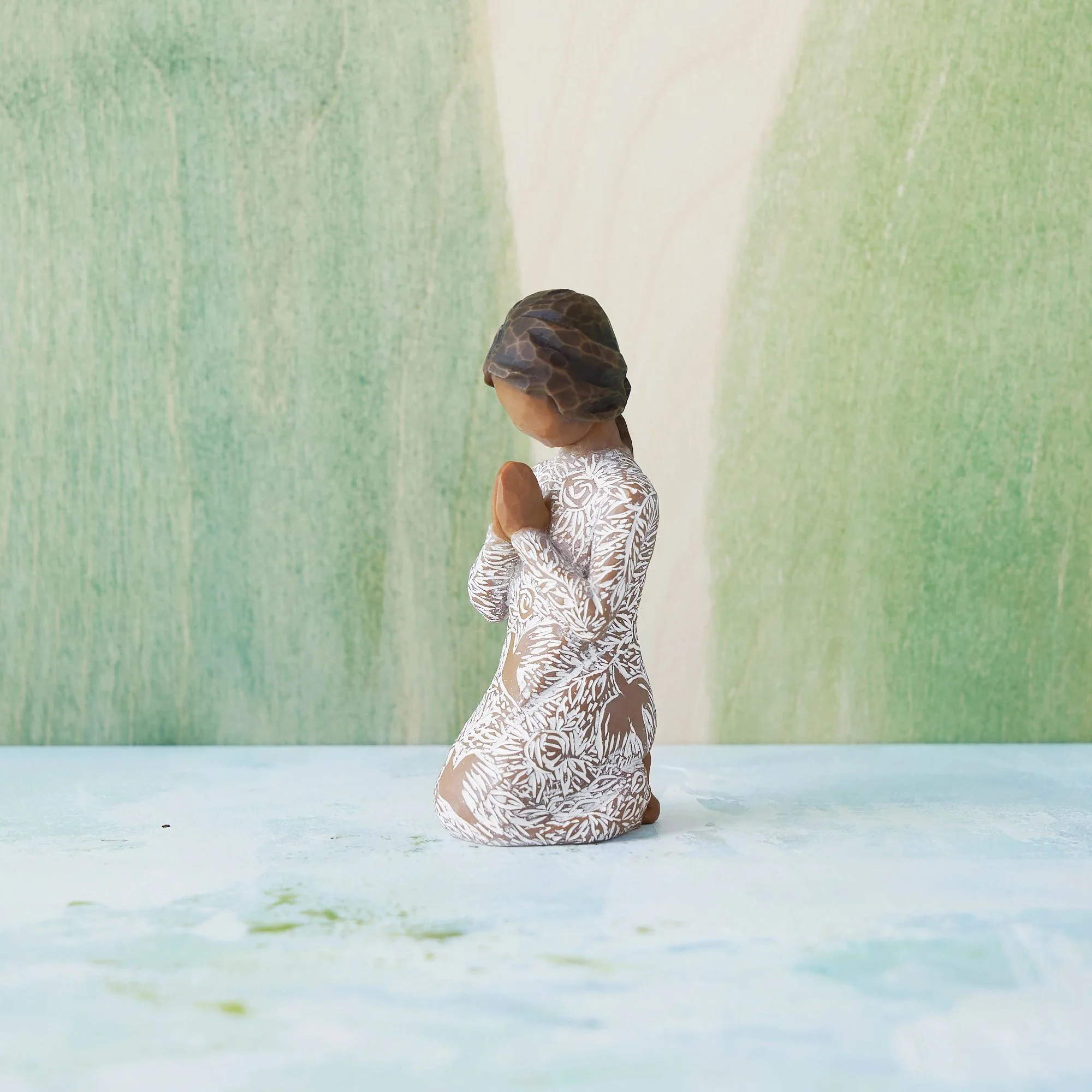 Prayer of Peace (Darker Skin and Hair) by Willow Tree - Image 9