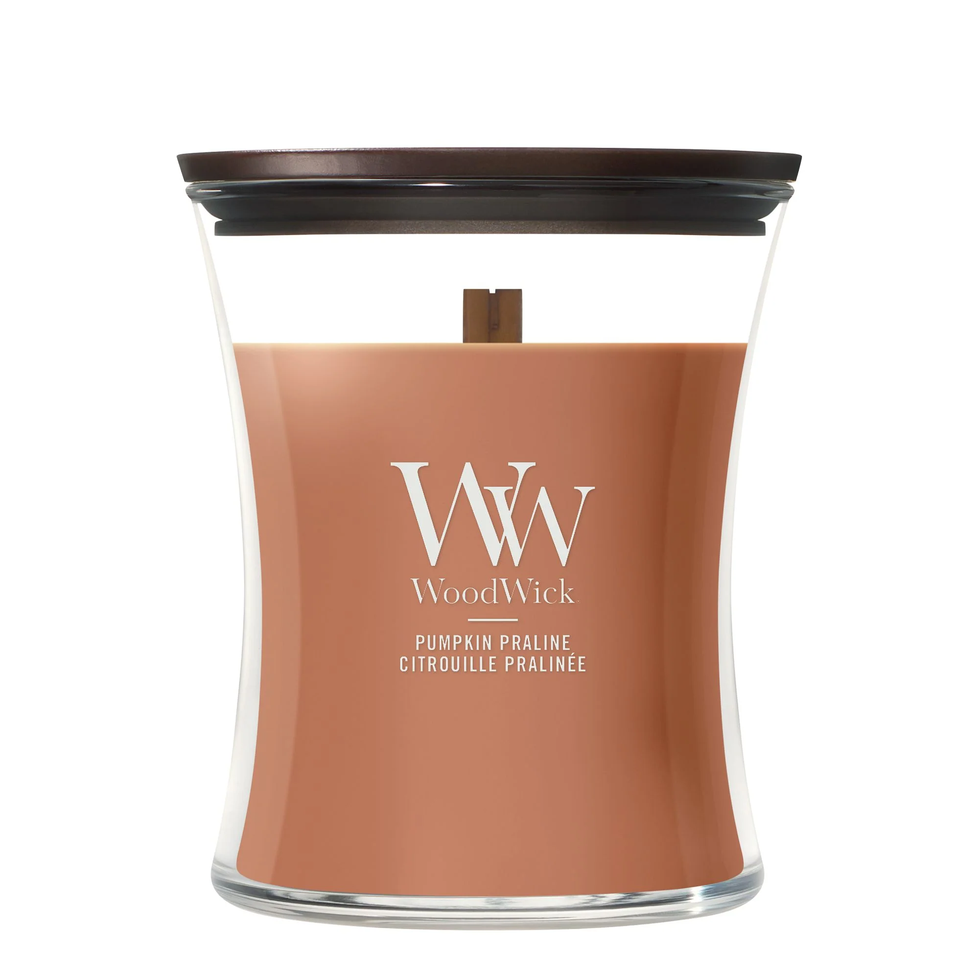 Pumpkin Praline Medium Hourglass by WoodWick