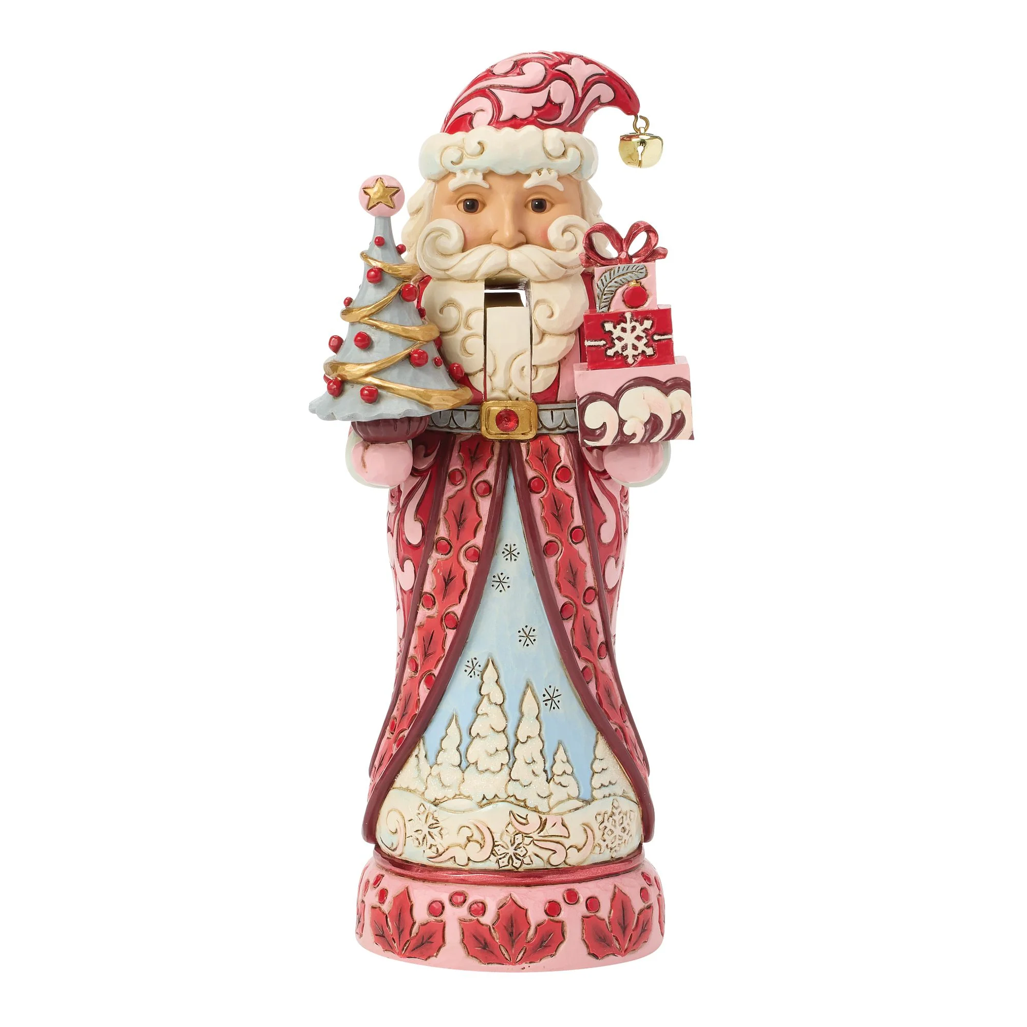 Red & Pink Nutcracker with Tree - Image 2