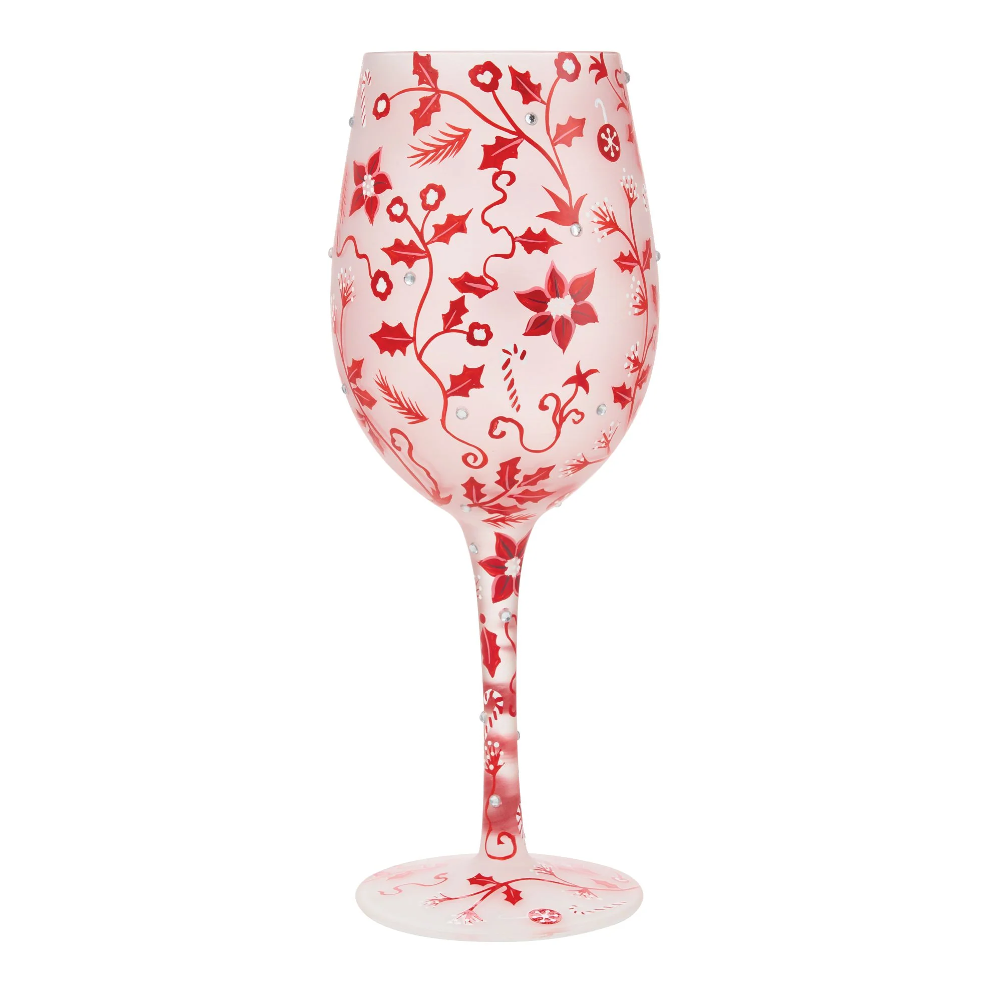 Ruby Holiday Chinoiserie Wine Glass - Image 5