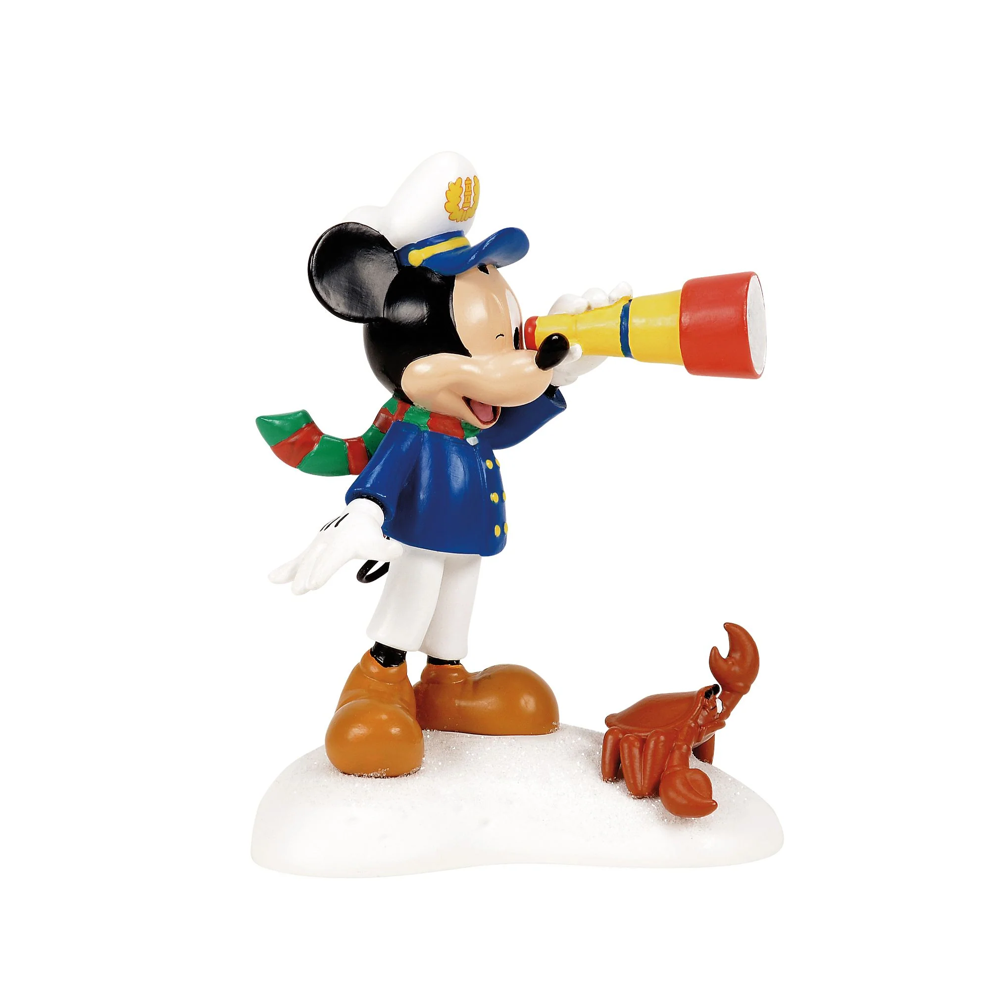 Santa Ahoy! (Mickey with telescope) Disney Village by D56 - Image 4