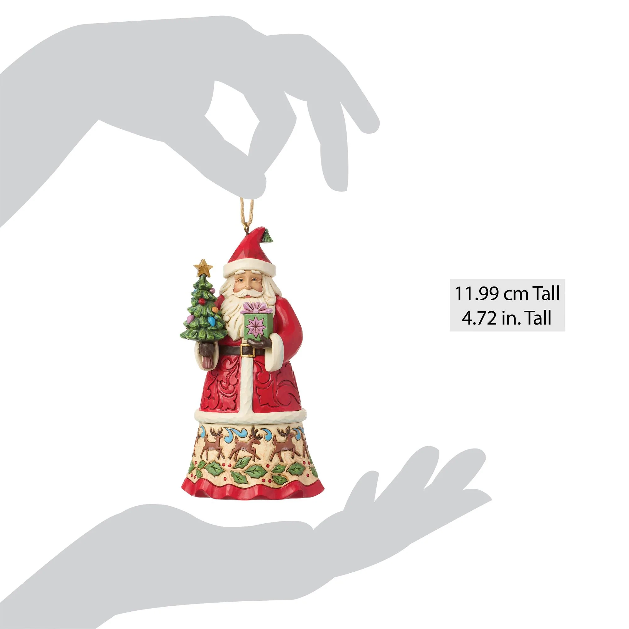 Santa with Gifts Hanging Ornament - Image 5