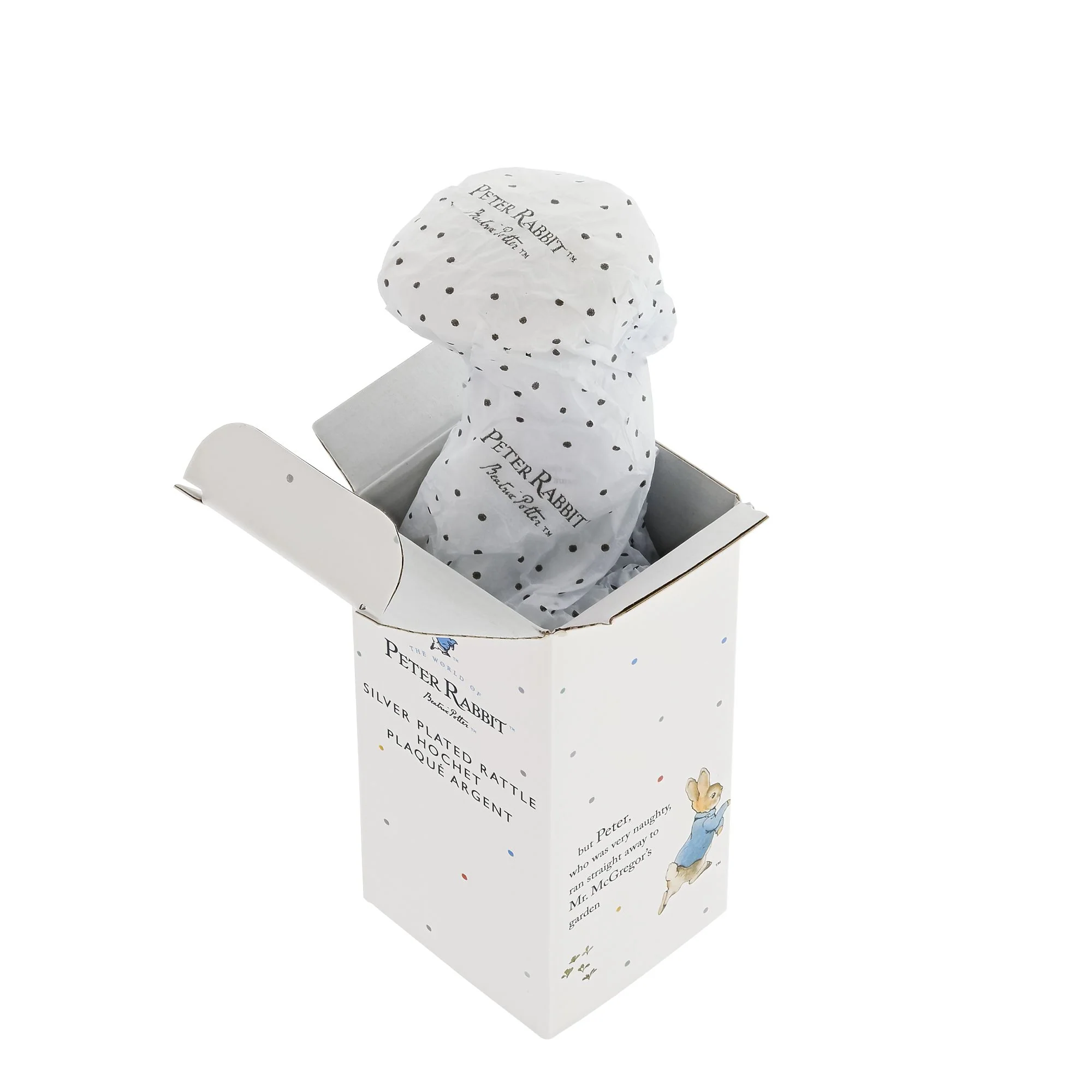 Peter Rabbit Silver Plated Baby Rattle - Image 6