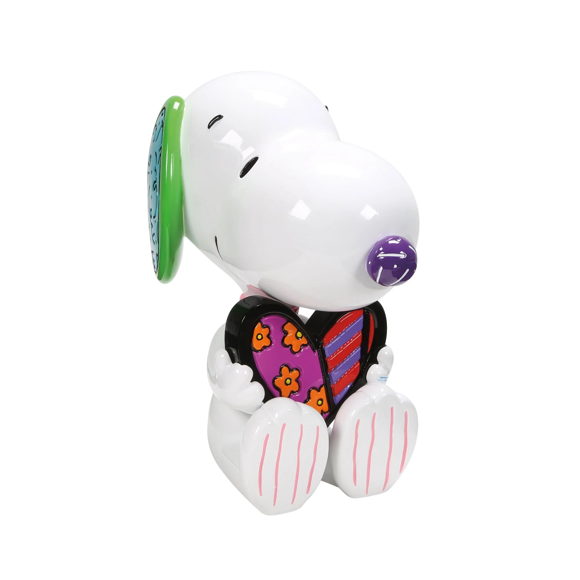 Snoopy Statue with Britto Heart Figurine - Image 3