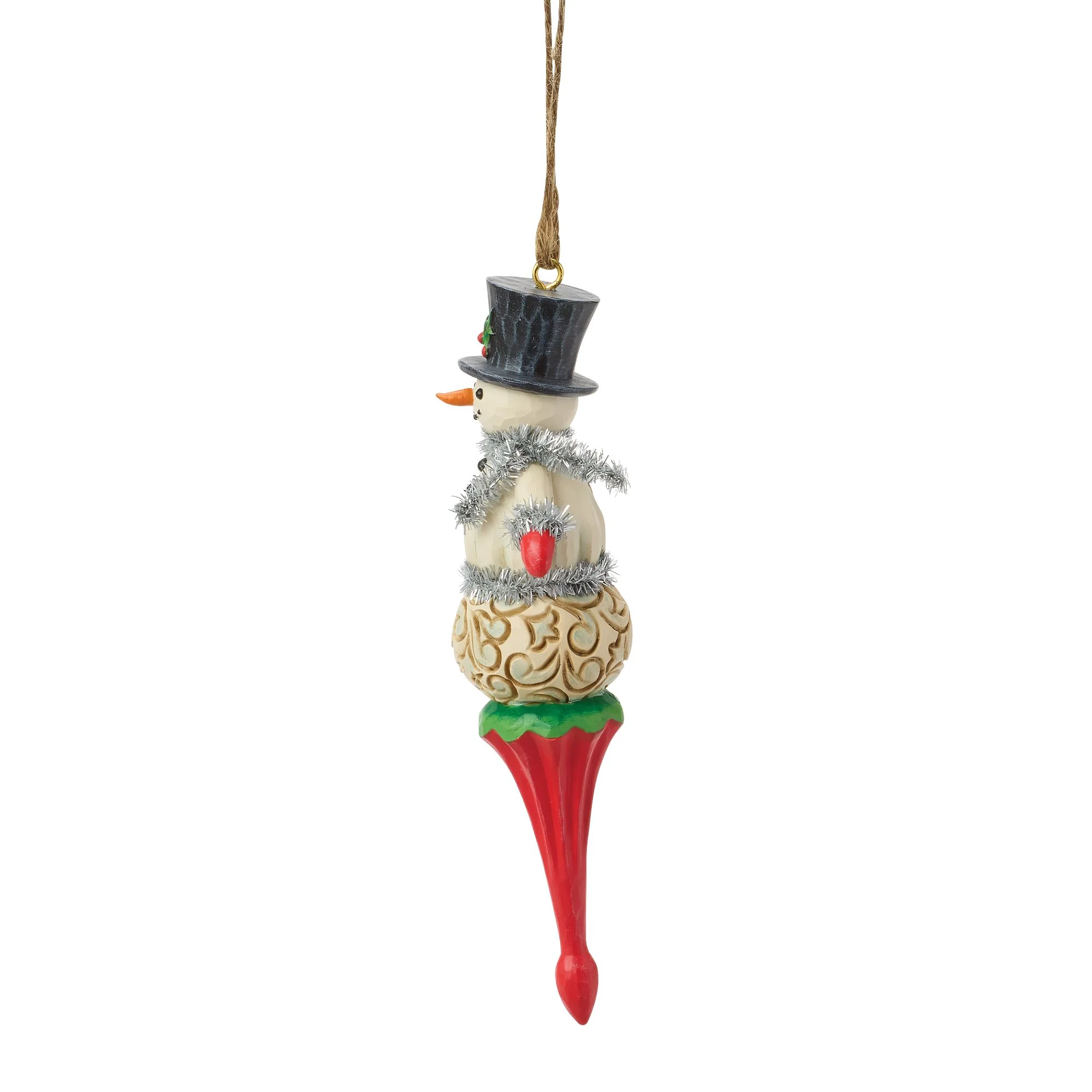 Snowman Finial Hanging Ornament - Image 2