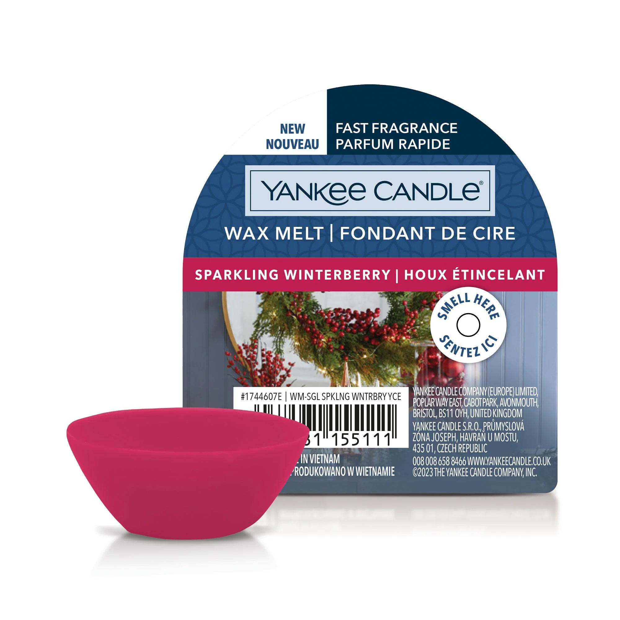Sparkling Winterberry Signature Single Wax Melt by Yankee Candle