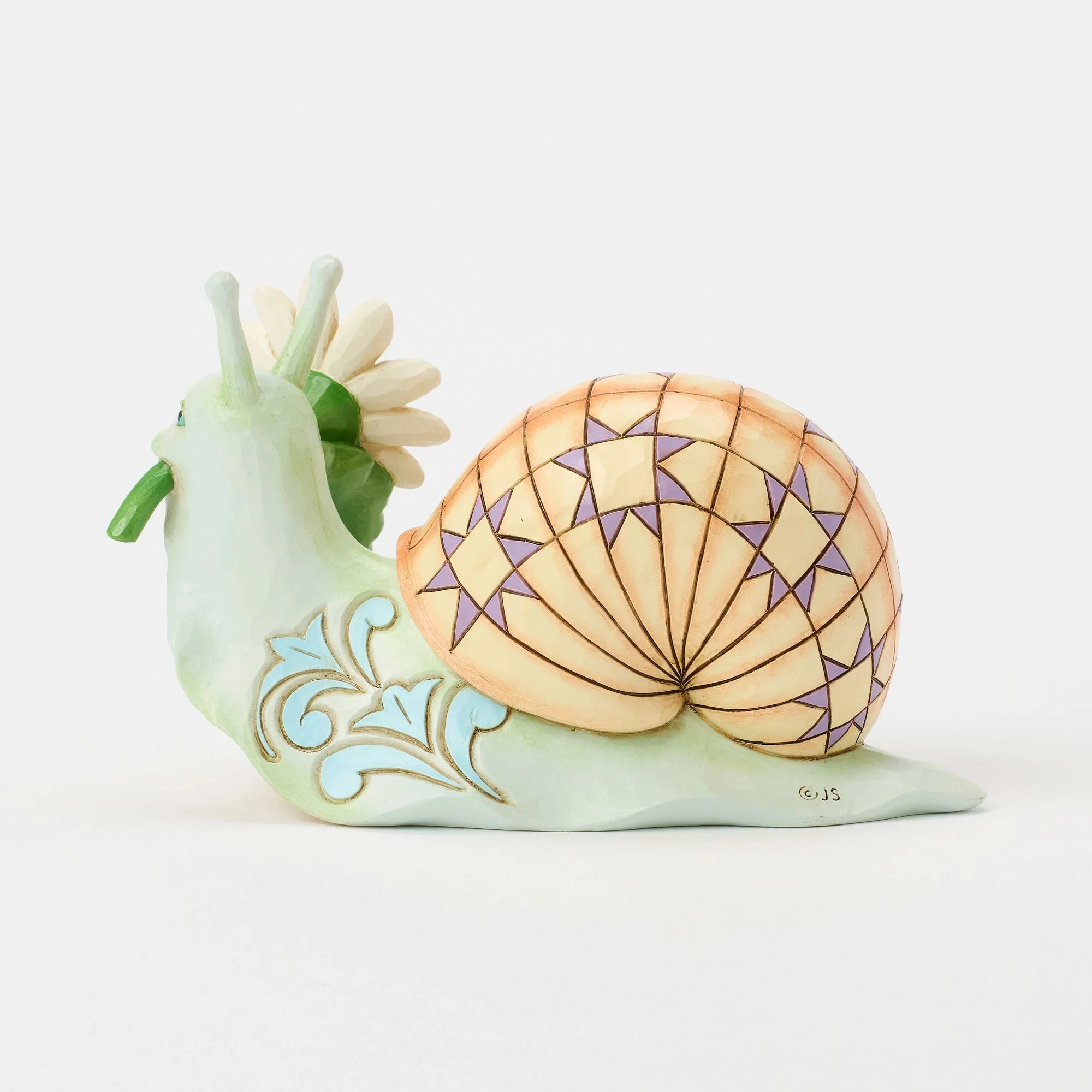 Springtime Charmer (Snail with Daisy Figurine) - Image 4