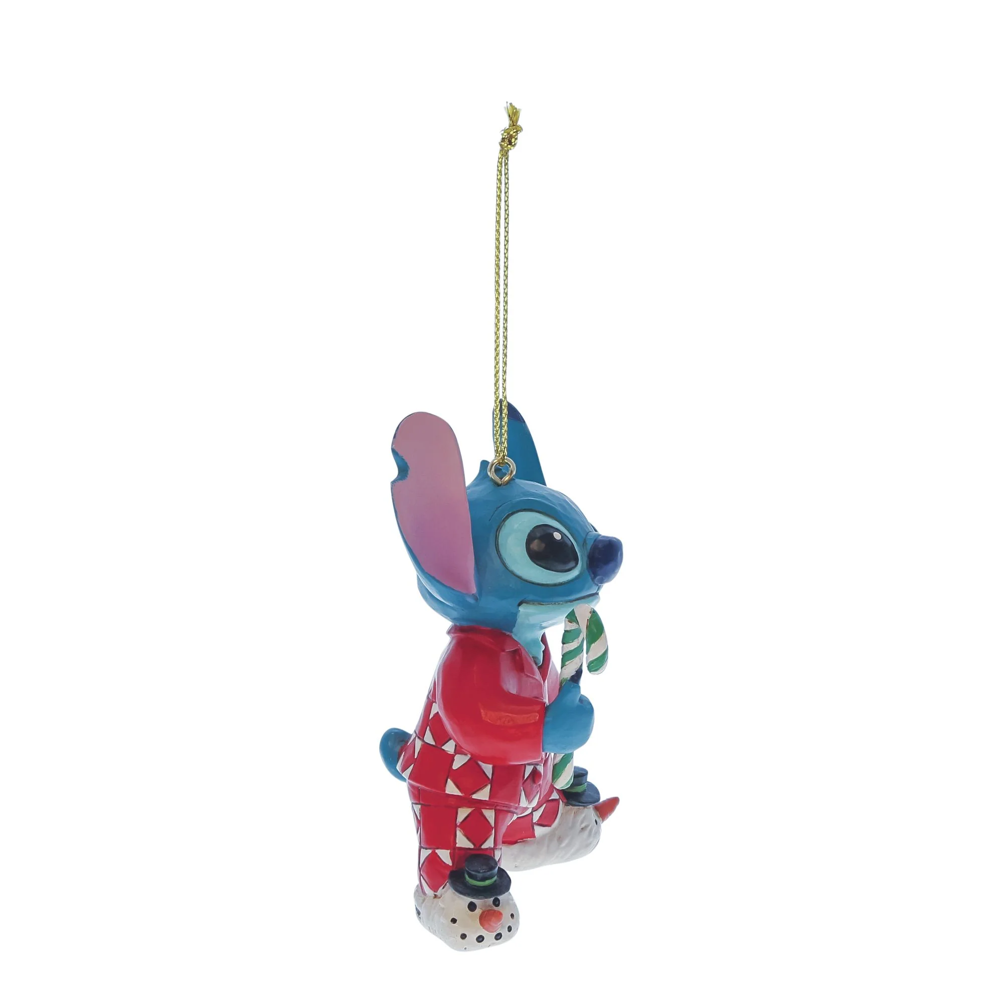 Stitch in Christmas PJs Hanging Ornament - Image 3