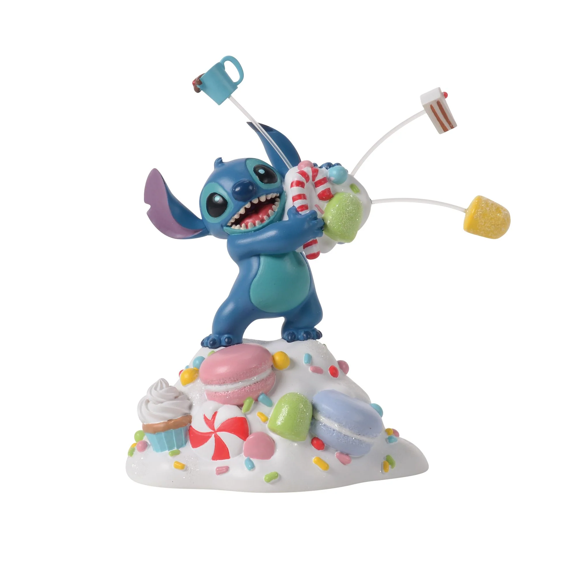 Stitch Orders it All (Stitch with Treats Figurine) Disney Village by D56 - Image 2
