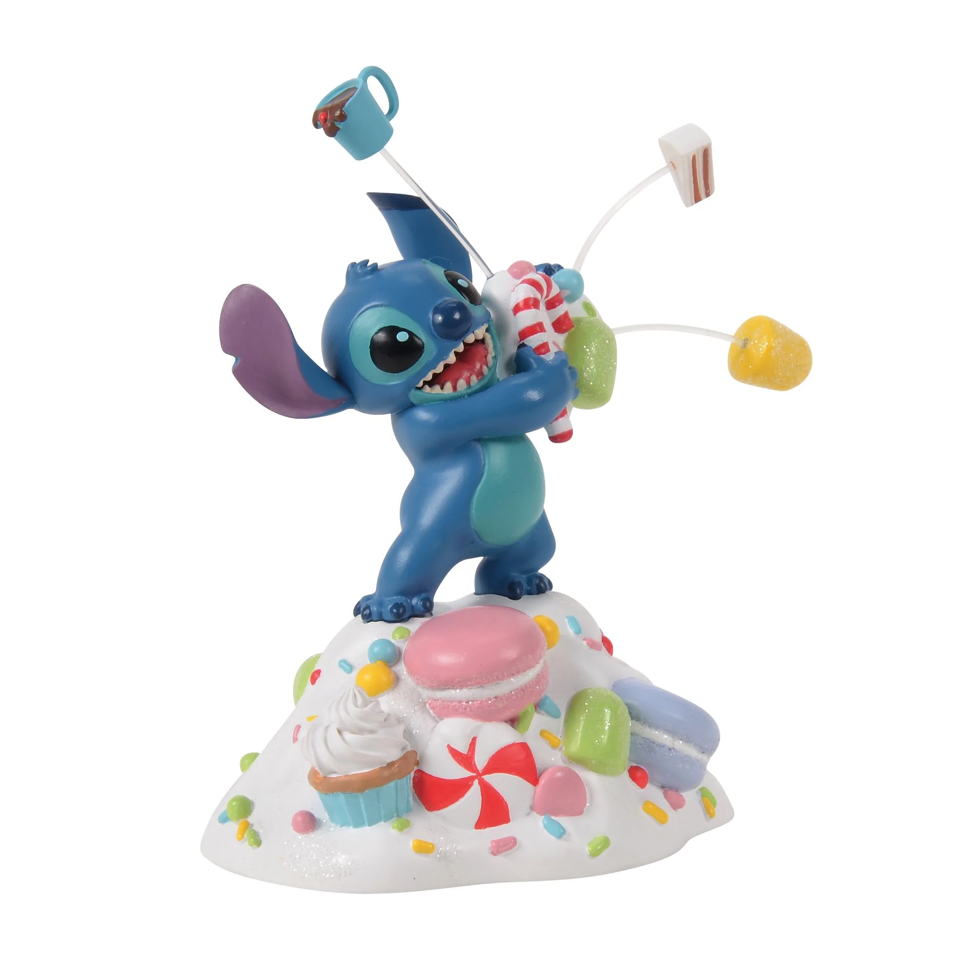 Stitch Orders it All (Stitch with Treats Figurine) Disney Village by D56 - Image 3