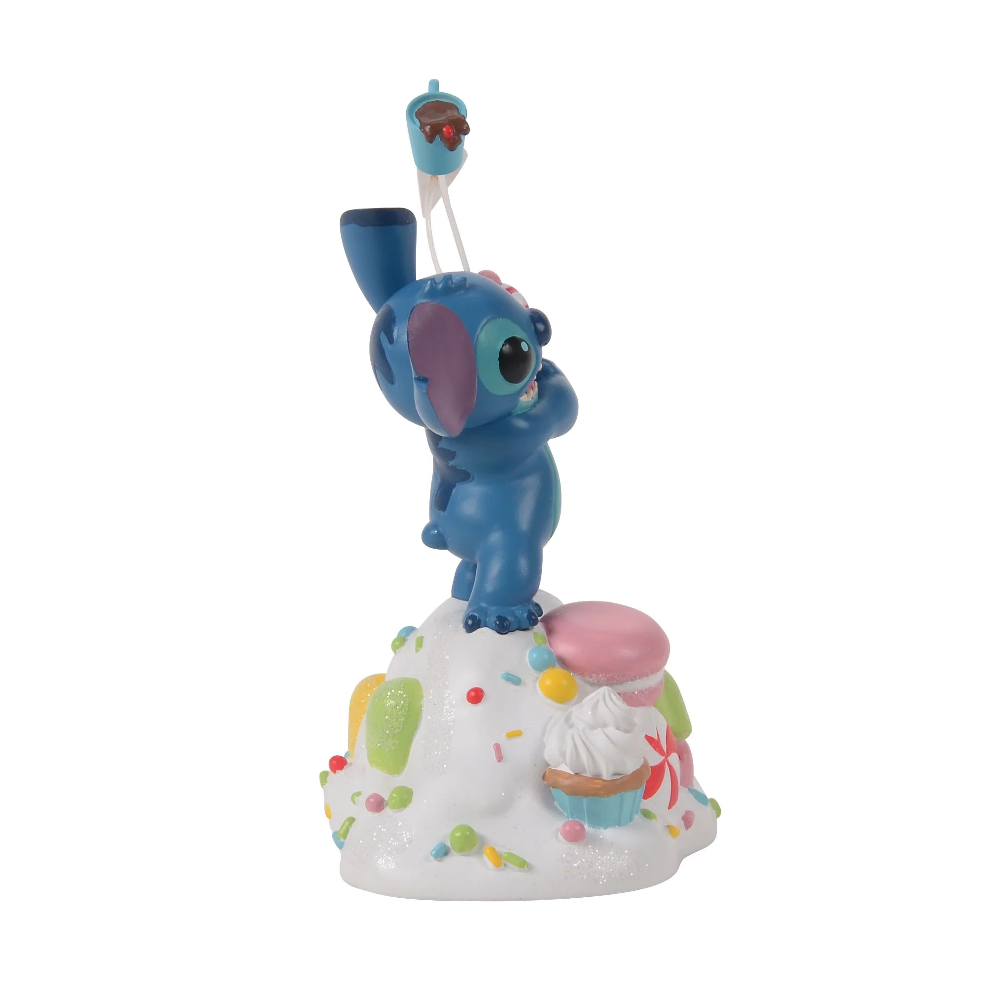 Stitch Orders it All (Stitch with Treats Figurine) Disney Village by D56 - Image 4