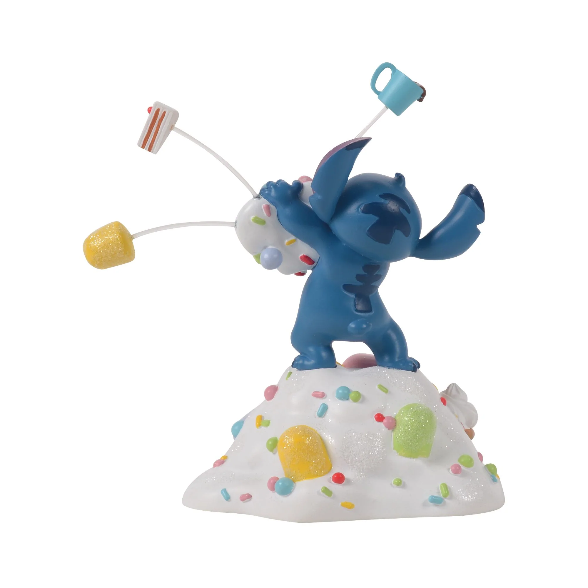 Stitch Orders it All (Stitch with Treats Figurine) Disney Village by D56 - Image 5