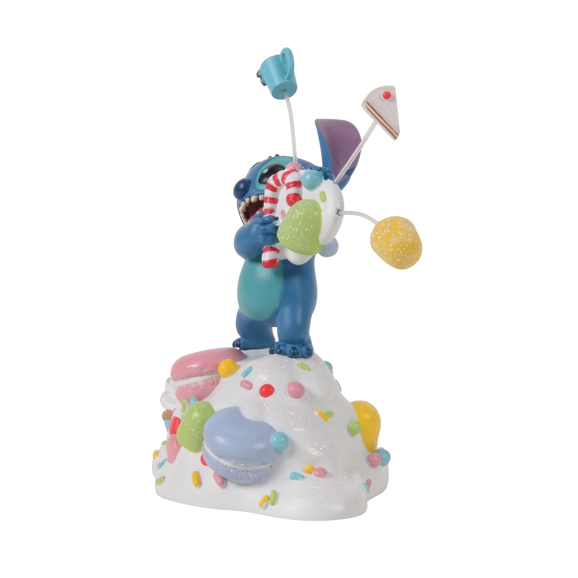Stitch Orders it All (Stitch with Treats Figurine) Disney Village by D56 - Image 6