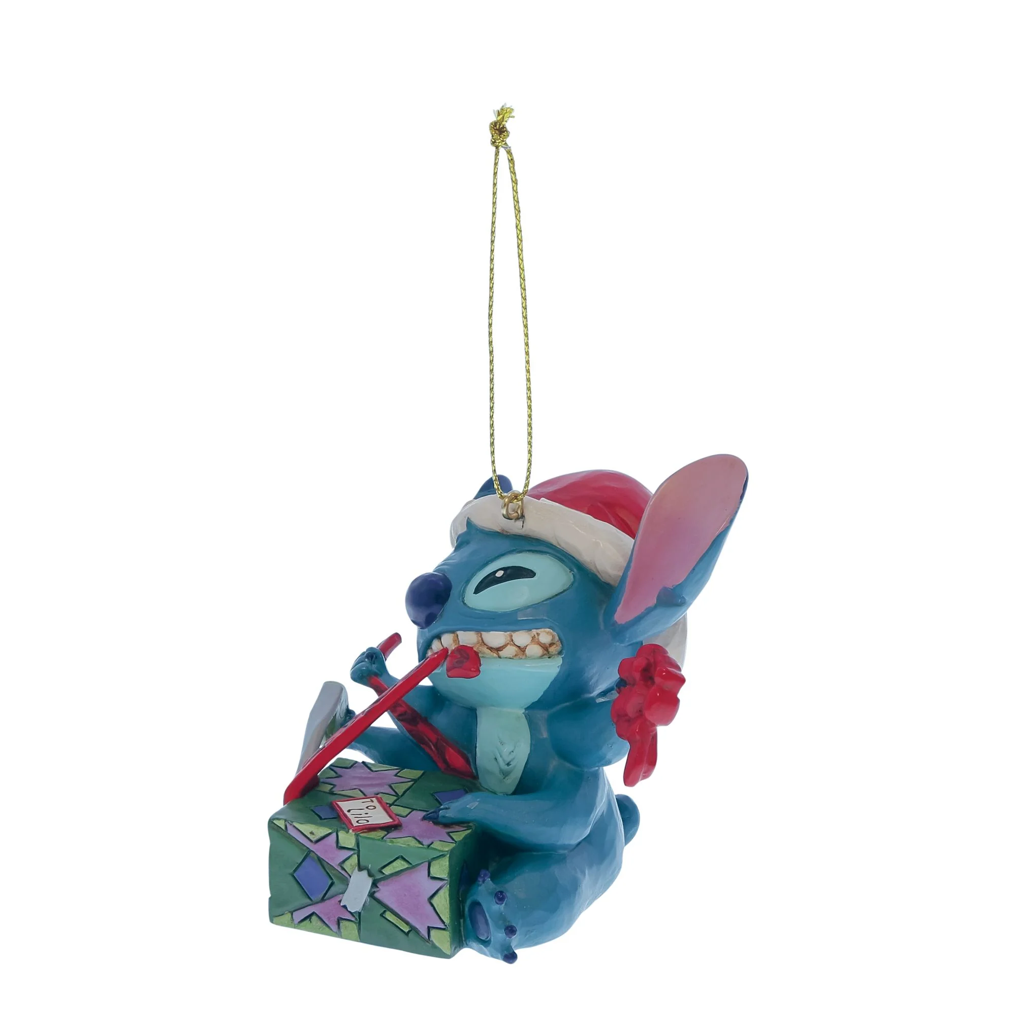 Stitch Unwrapping Christmas Gift Hanging Ornament - Image 4