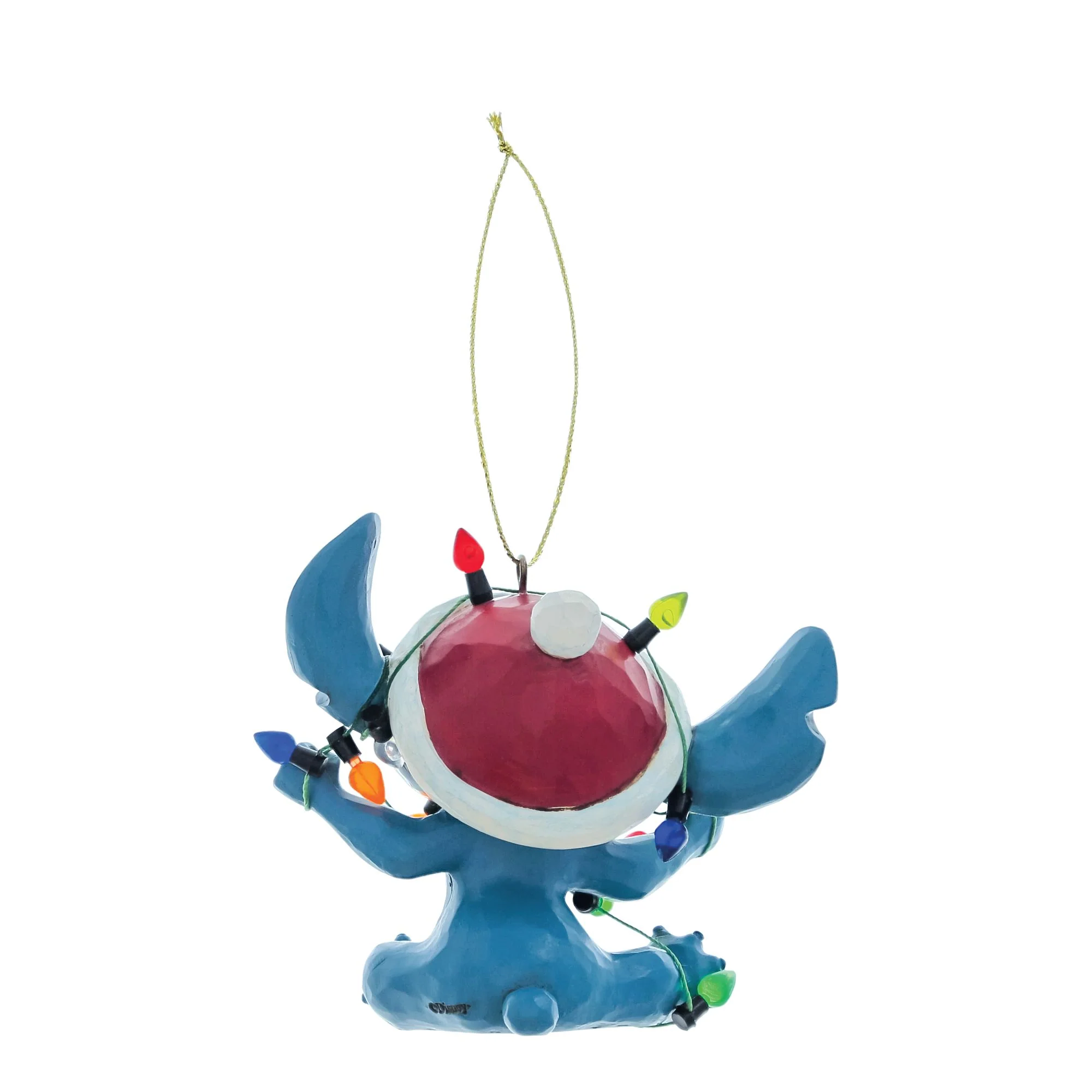 Stitch Wrapped in Christmas Lights Hanging Ornament - Image 2