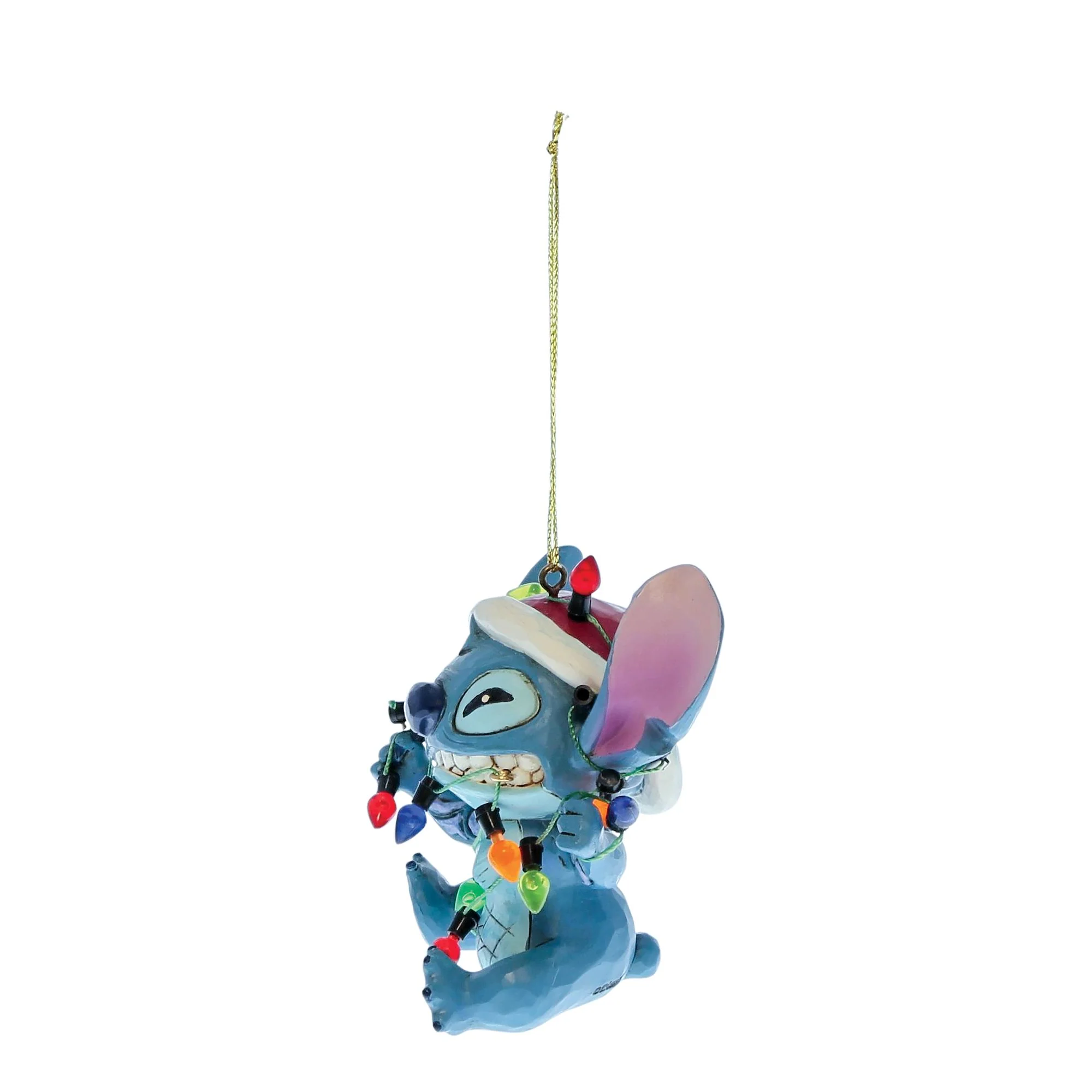 Stitch Wrapped in Christmas Lights Hanging Ornament - Image 3