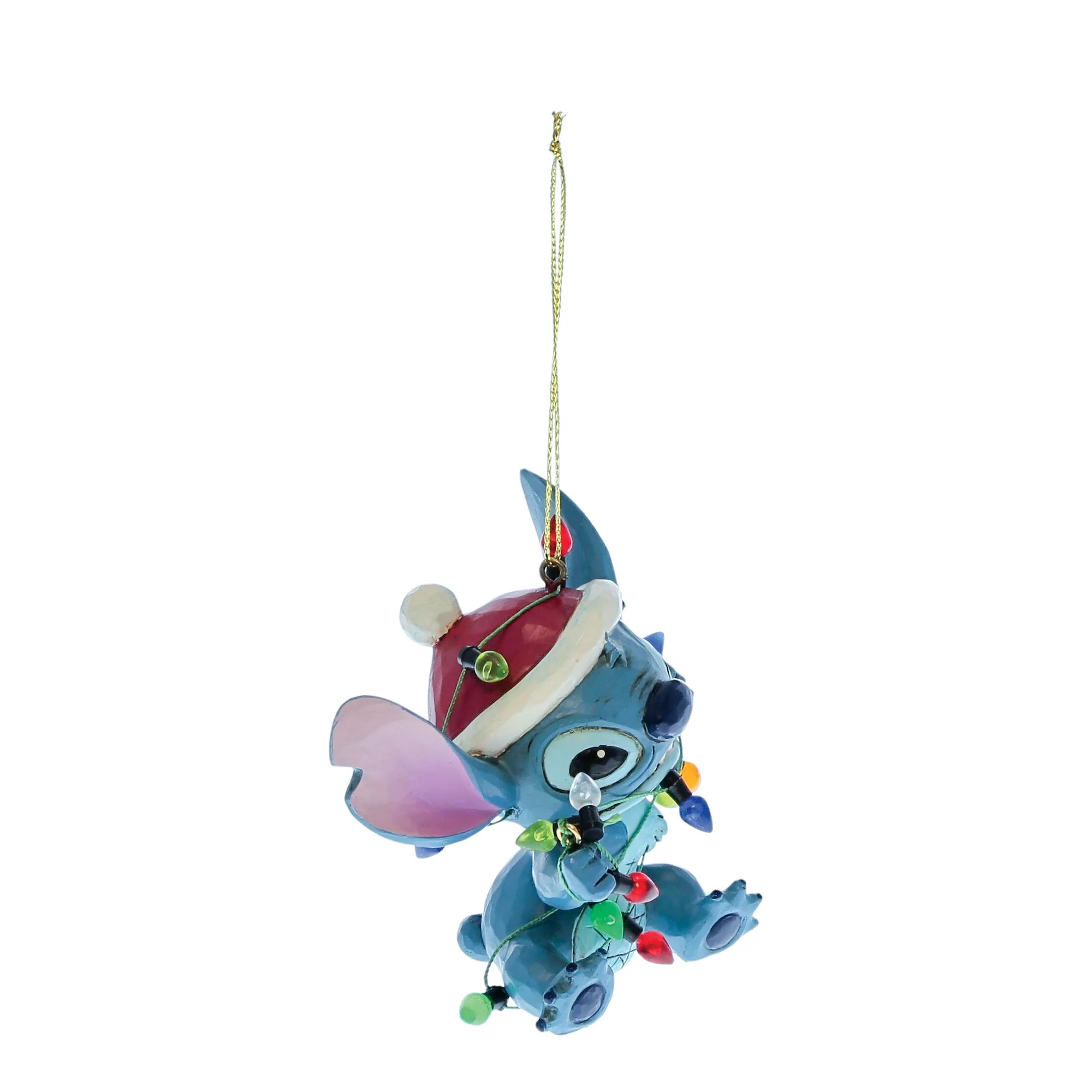 Stitch Wrapped in Christmas Lights Hanging Ornament - Image 4