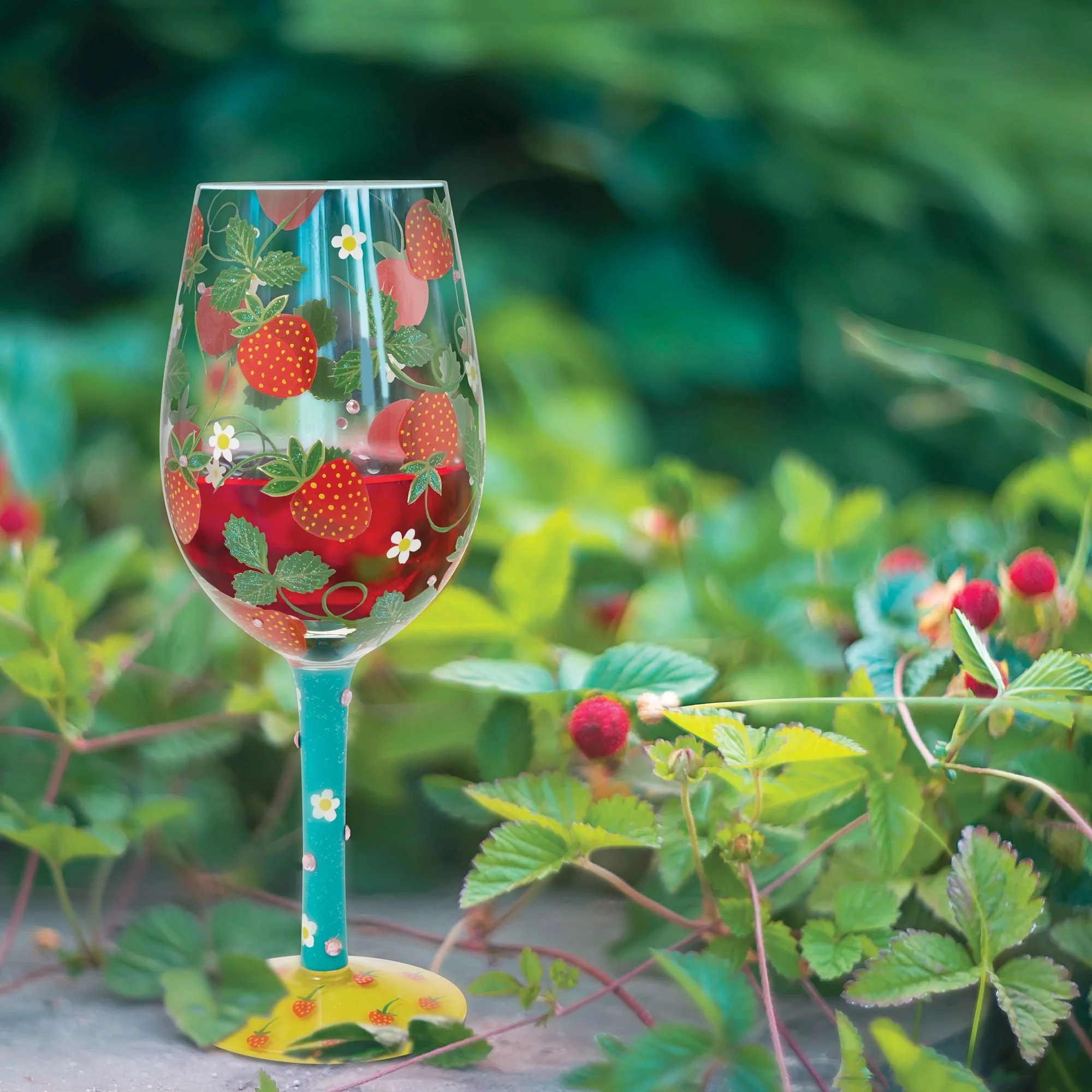 Strawberry Wine Glass by Lolita - Image 2