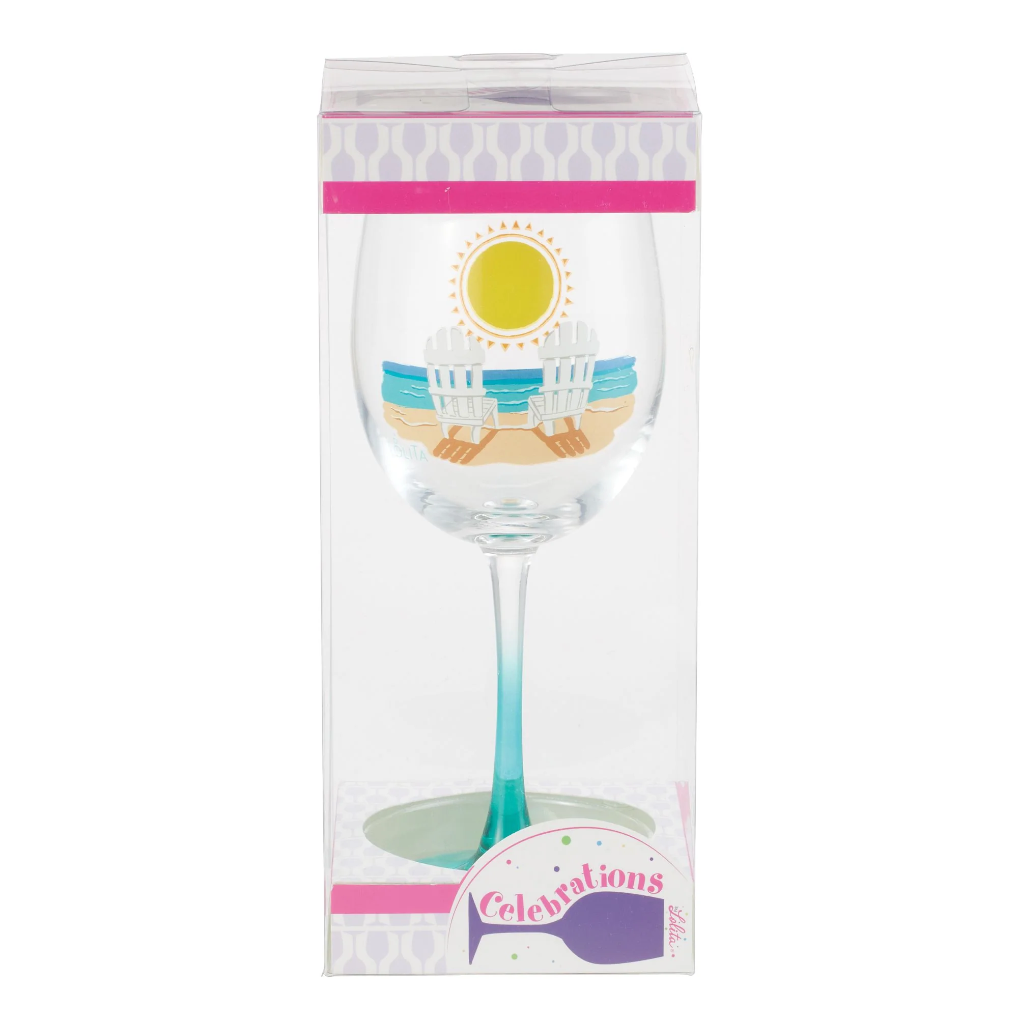Sun on the Beach Wine Glass - Image 5