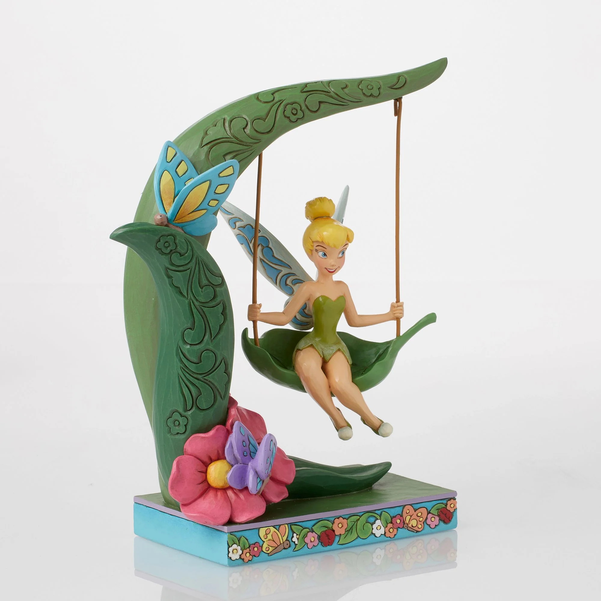Suspended in Springtime Music (Tinker Bell on Swing Figurine) - Disney Traditions by Jim Shore - Image 3
