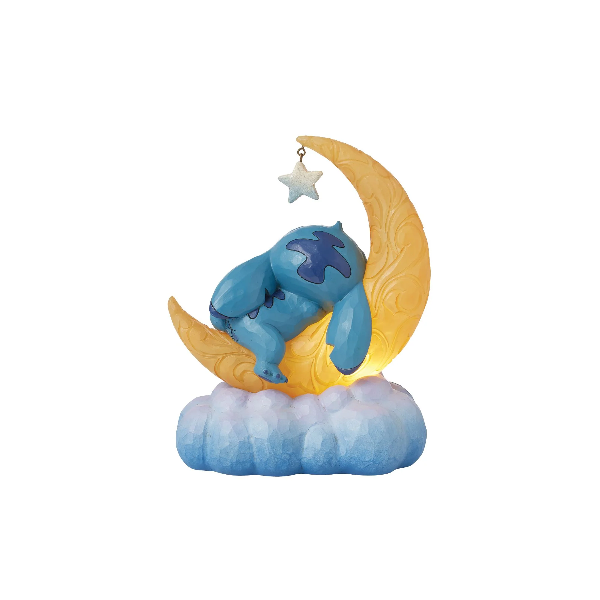 Sweet Dreams (Stitch & Scrump on Light-up Moon Figurine) - Disney Traditions byJim Shore - Image 6