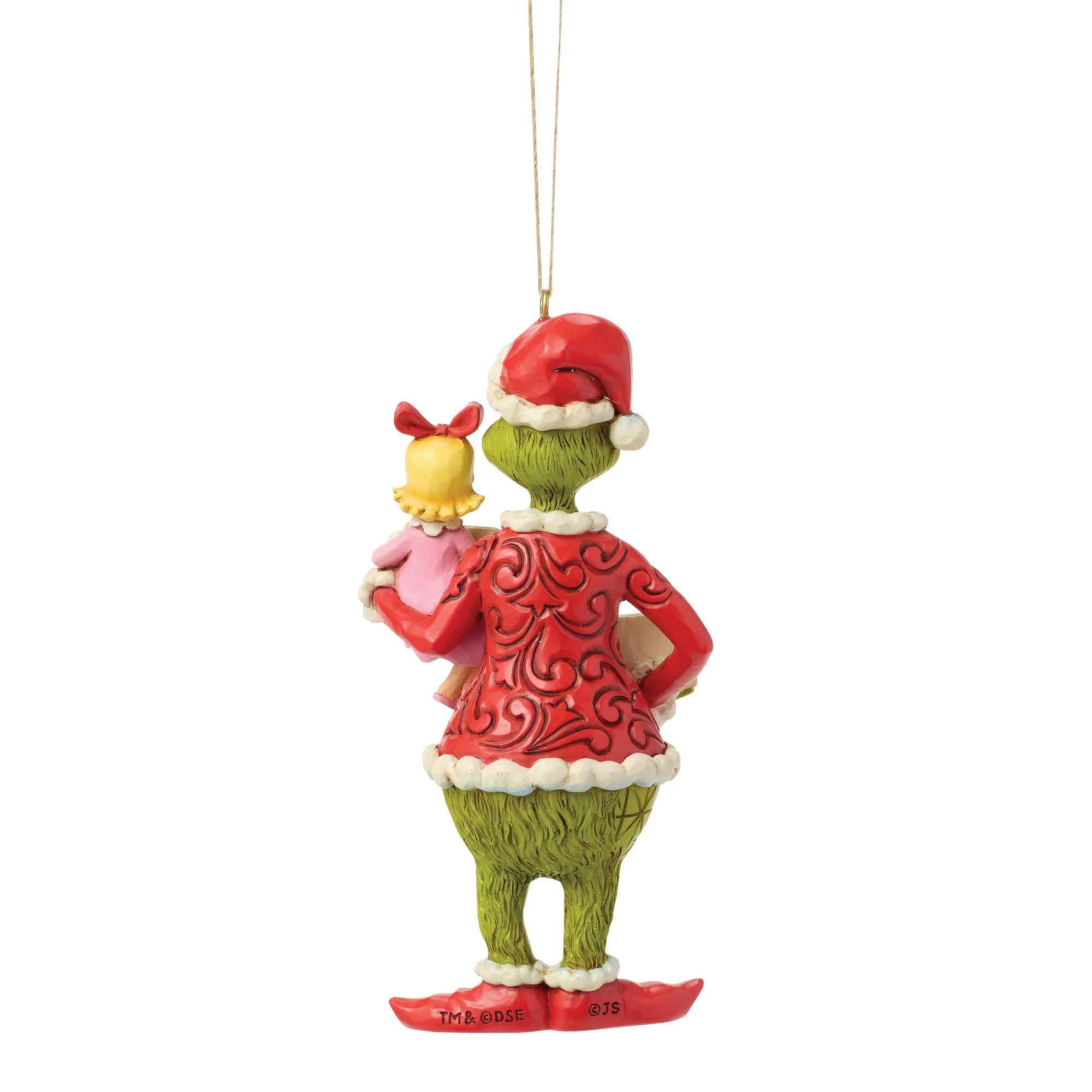 The Grinch and Cindy-Lou with Sign Hanging Ornament - Image 3
