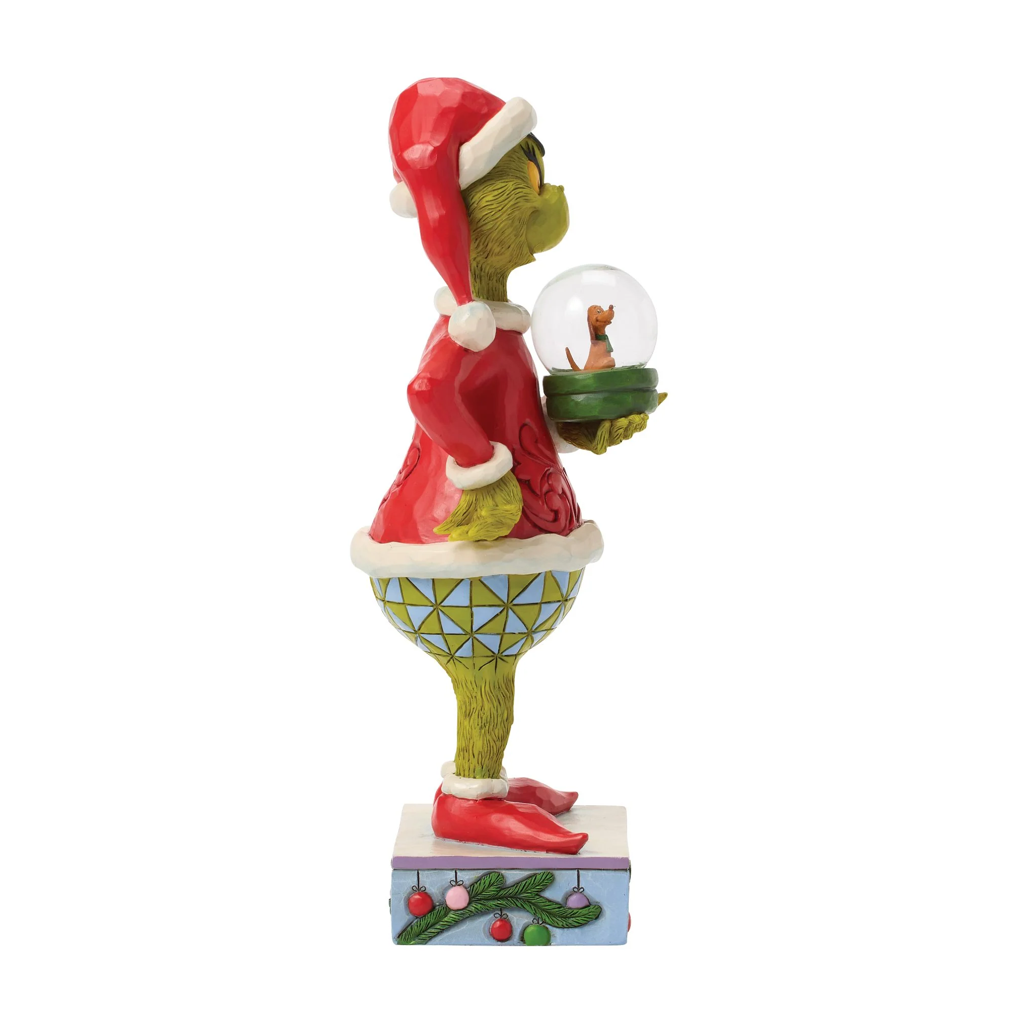 The Grinch Holding Dry Dome with Max Figurine - Image 5