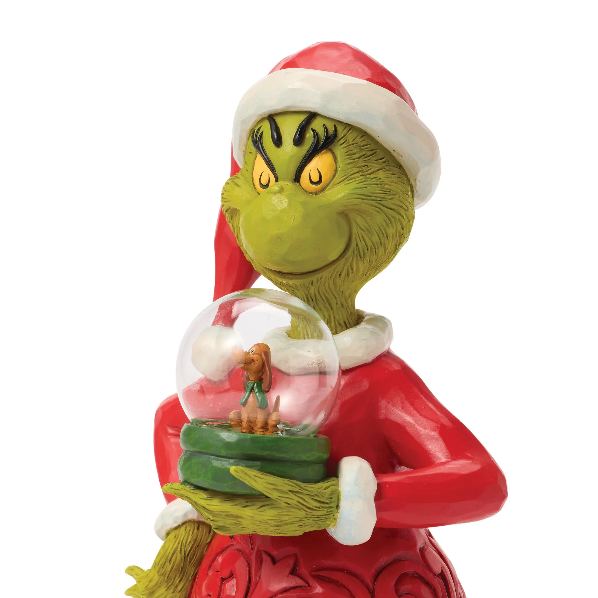 The Grinch Holding Dry Dome with Max Figurine - Image 6