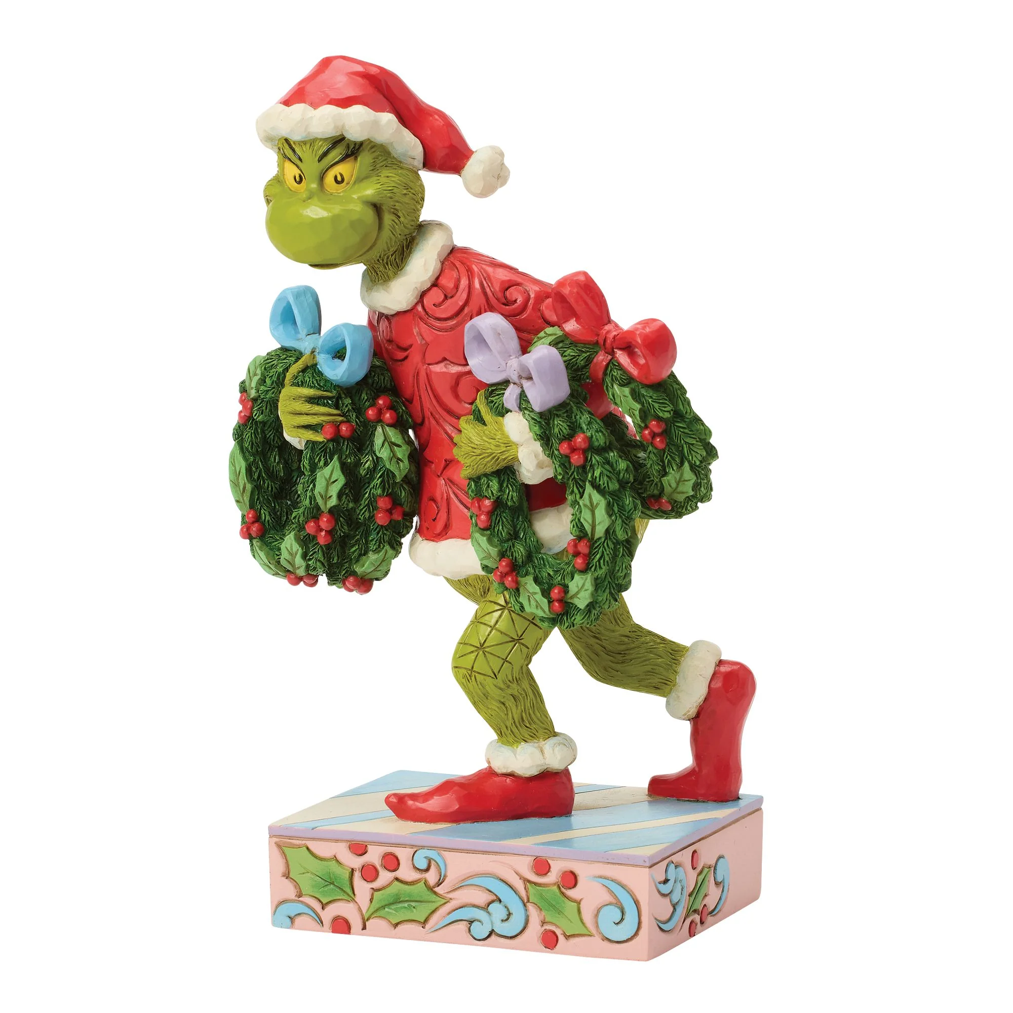 The Grinch Stealing Wreaths Figurine - Image 2