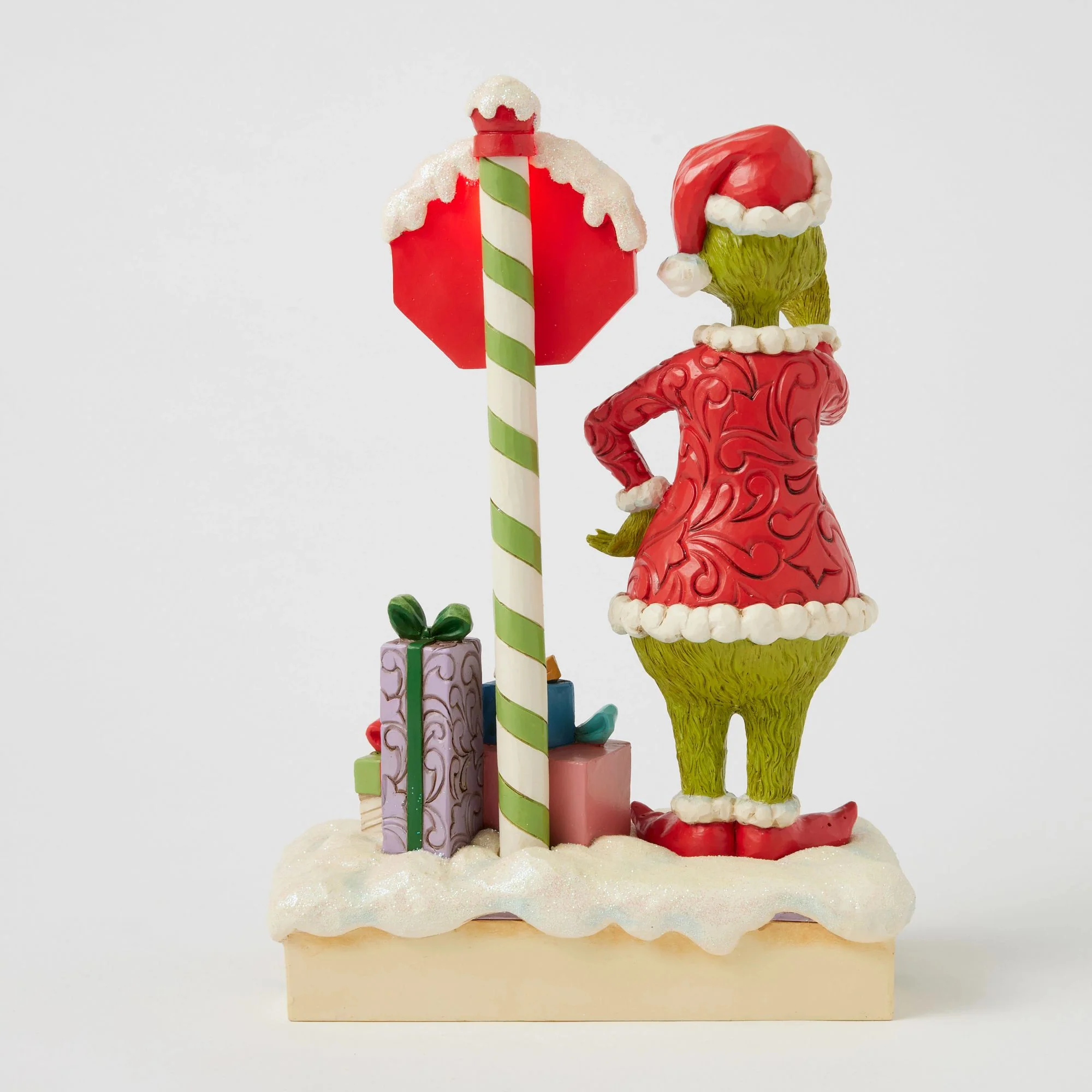 The Grinch with Flashing Stop Sign Figurine - Image 6