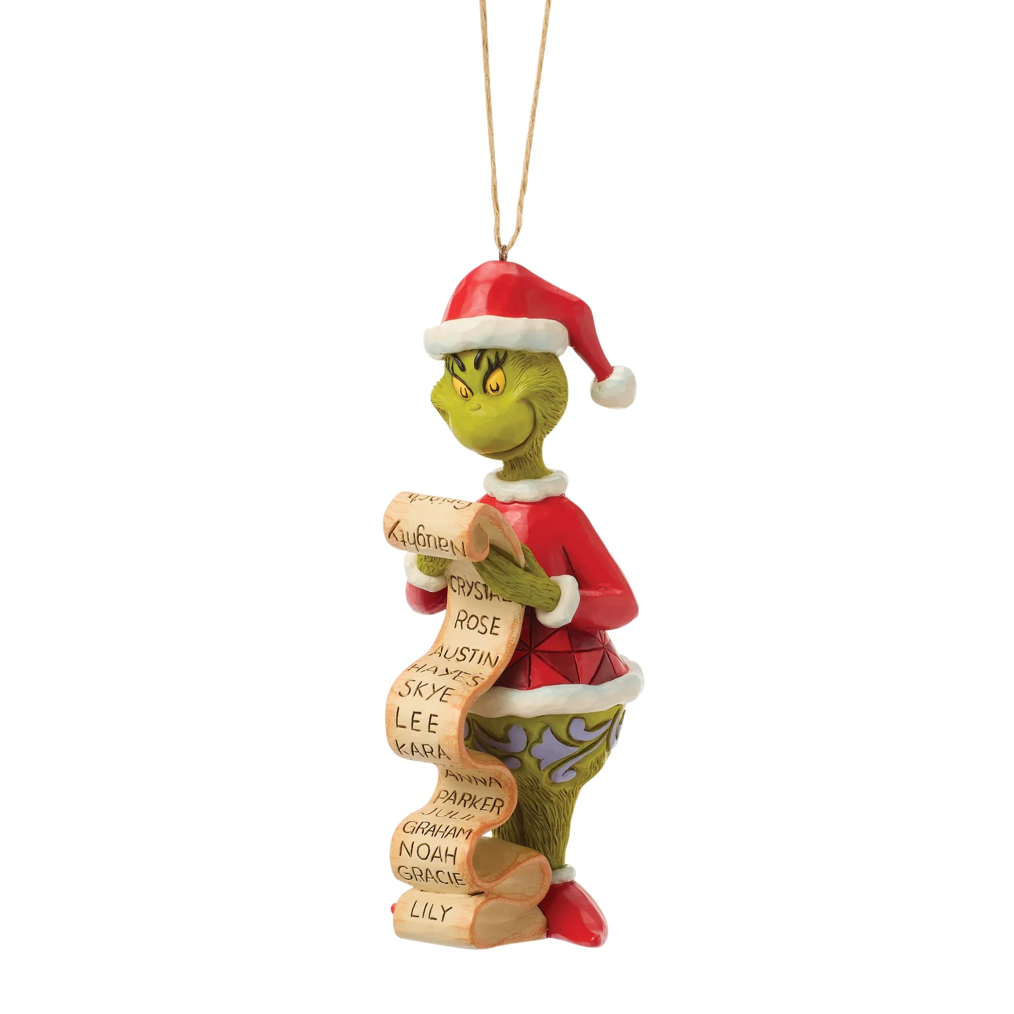 The Grinch with Lists Hanging Ornament - Image 2