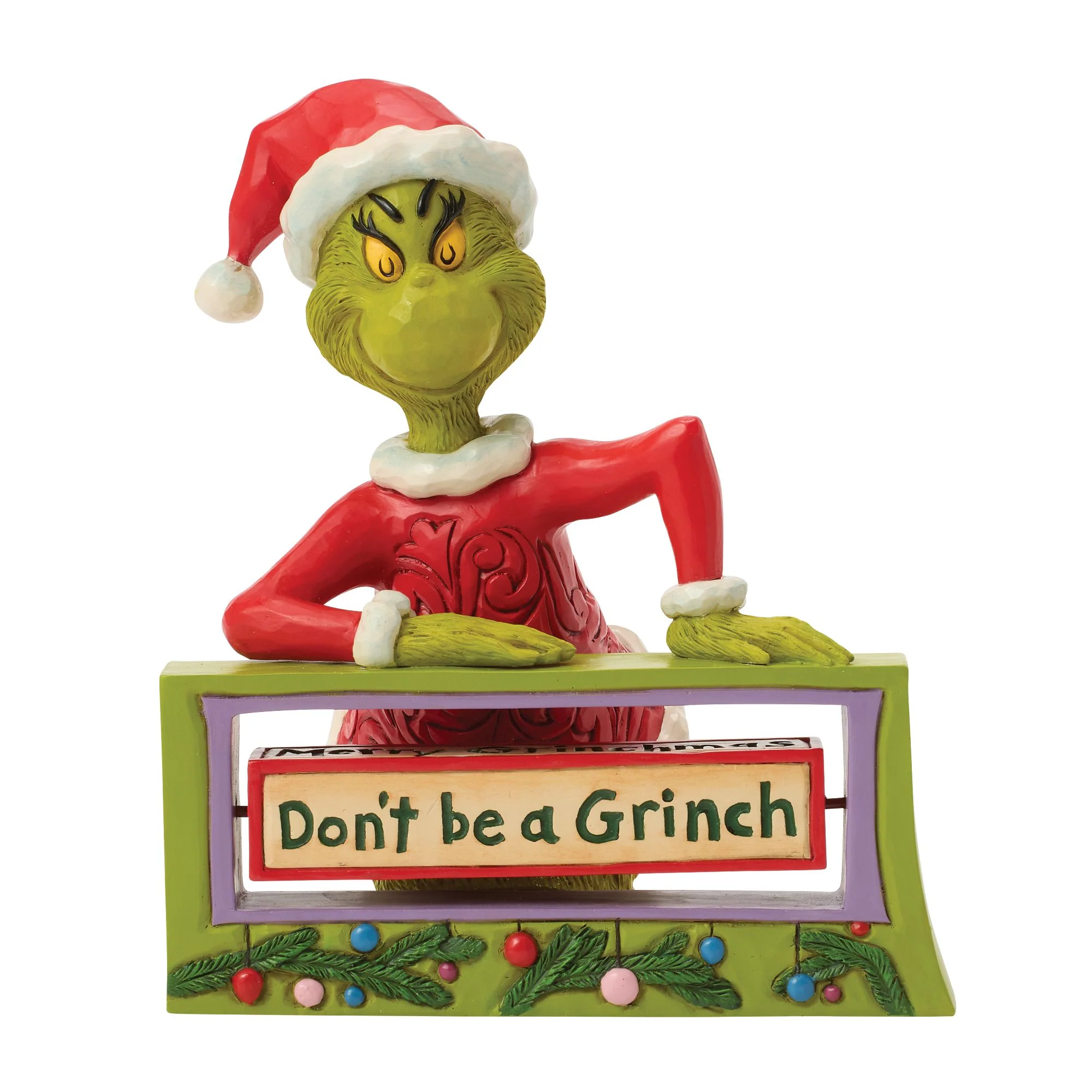 The Grinch with Rotating Sign Figurine - Image 4